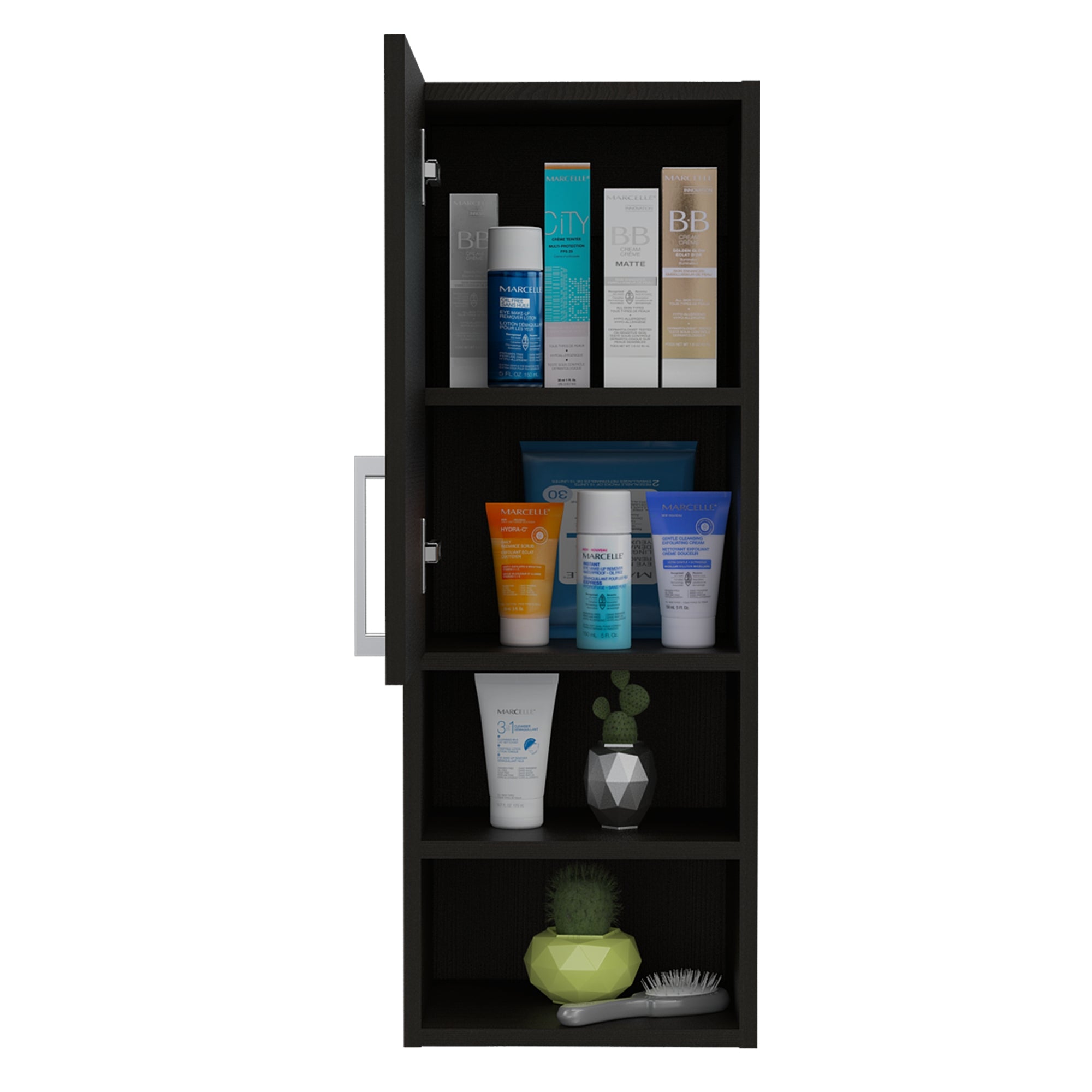 MUEBLE AUXILIAR BAÑO MURO BARCELONA 1 PUERTA WENGUE - 4