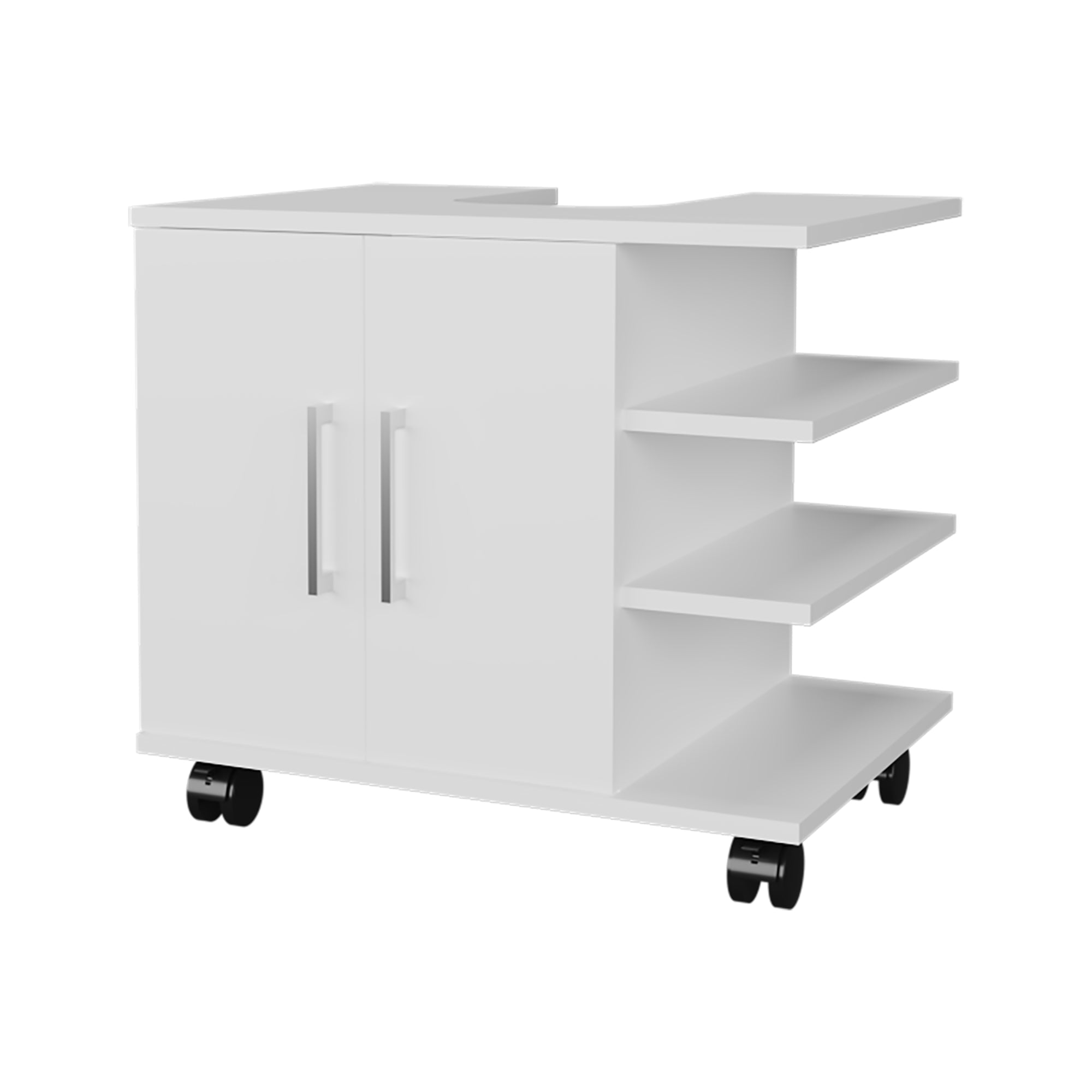 MUEBLE PARA LAVAMANOS 2 PUERTAS BATH-55 BLANCO - 3