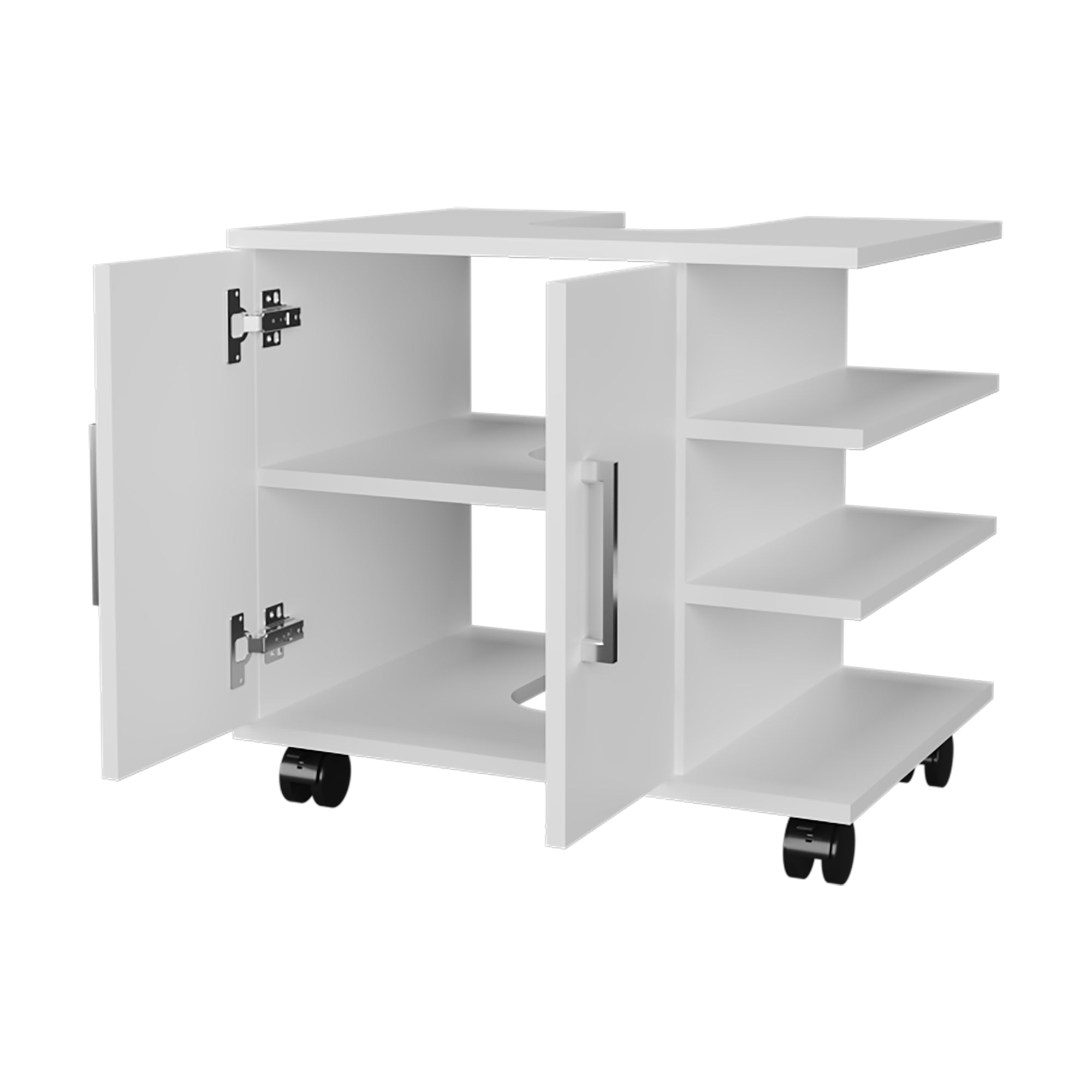 MUEBLE PARA LAVAMANOS 2 PUERTAS BATH-55 BLANCO - 4