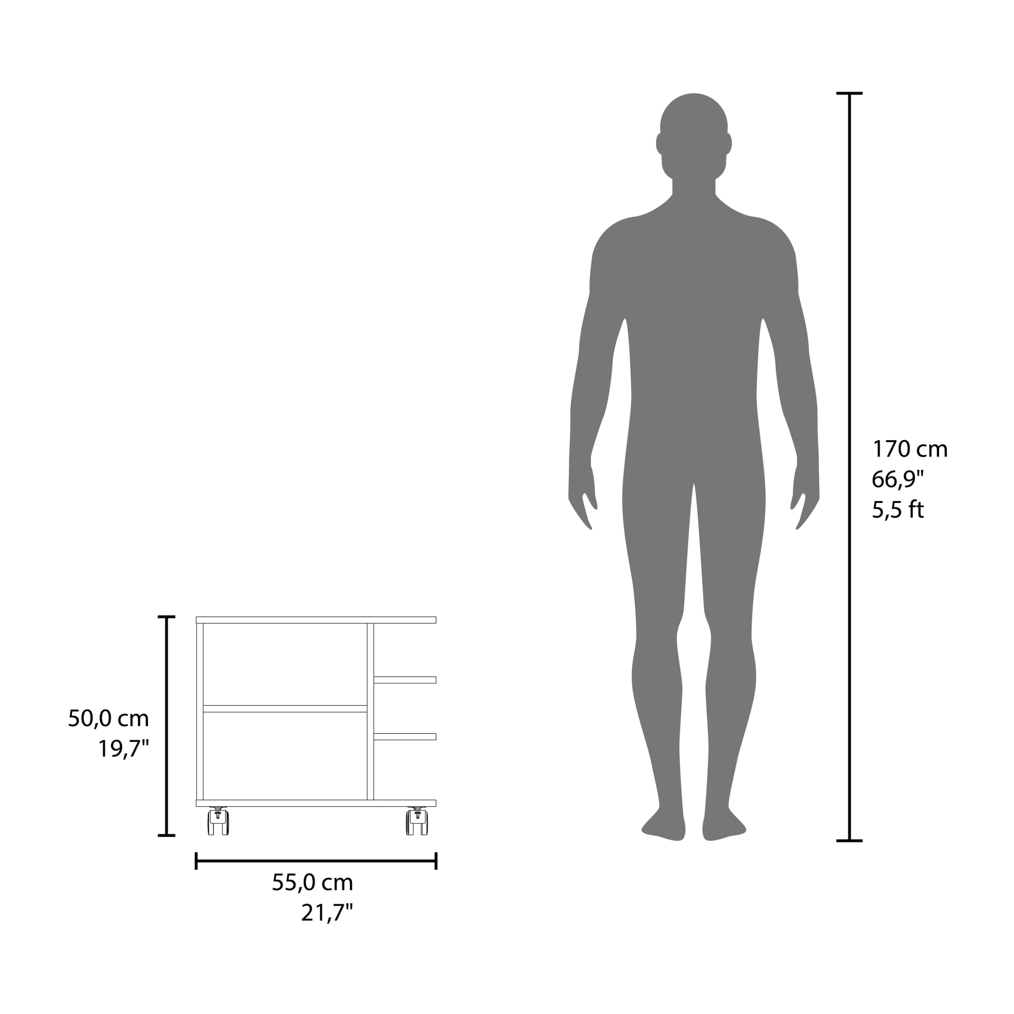MUEBLE PARA LAVAMANOS 2 PUERTAS BATH-55 BLANCO - 8