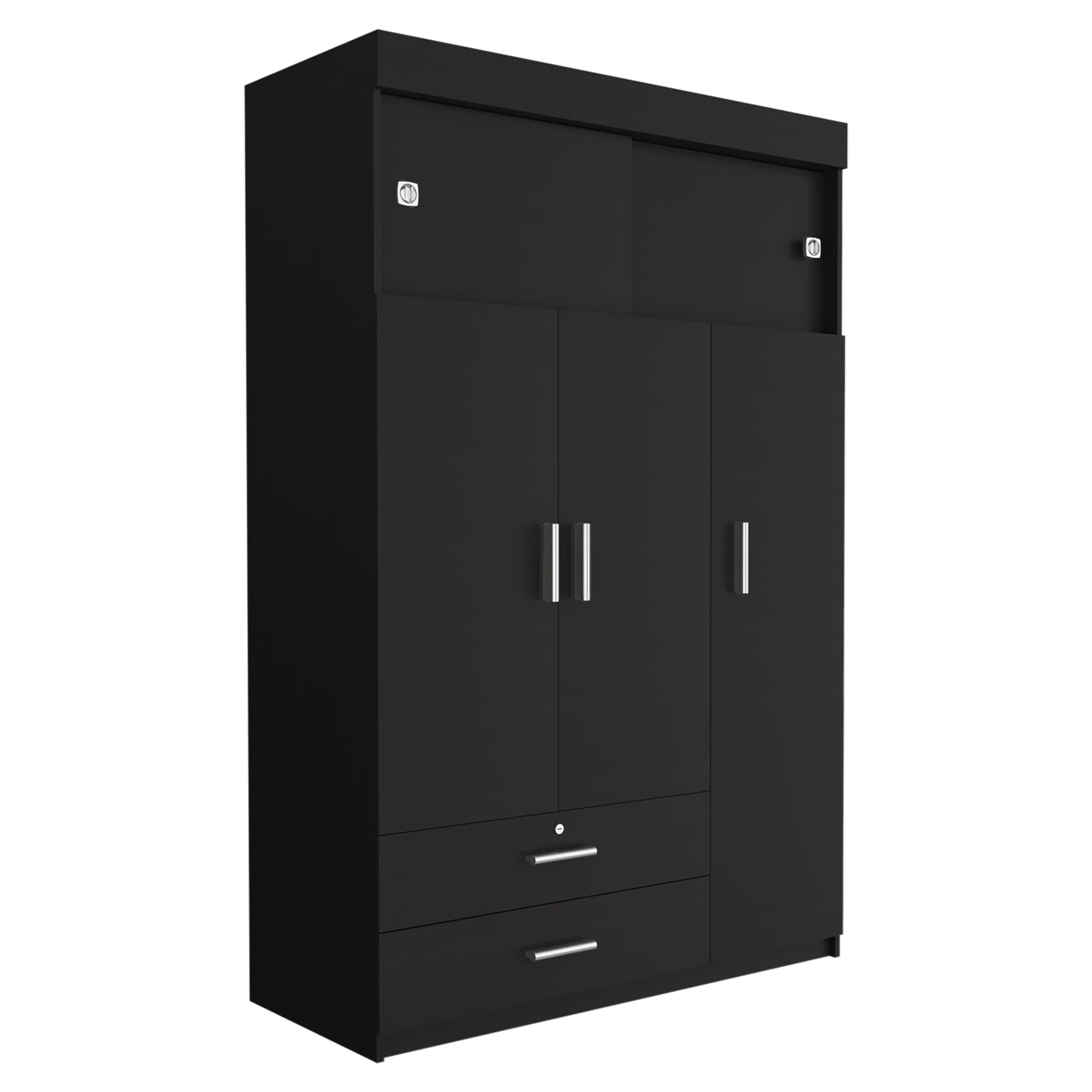 CLOSET MANILA 5 PUERTAS WENGUE 187X120X51 CM - 3