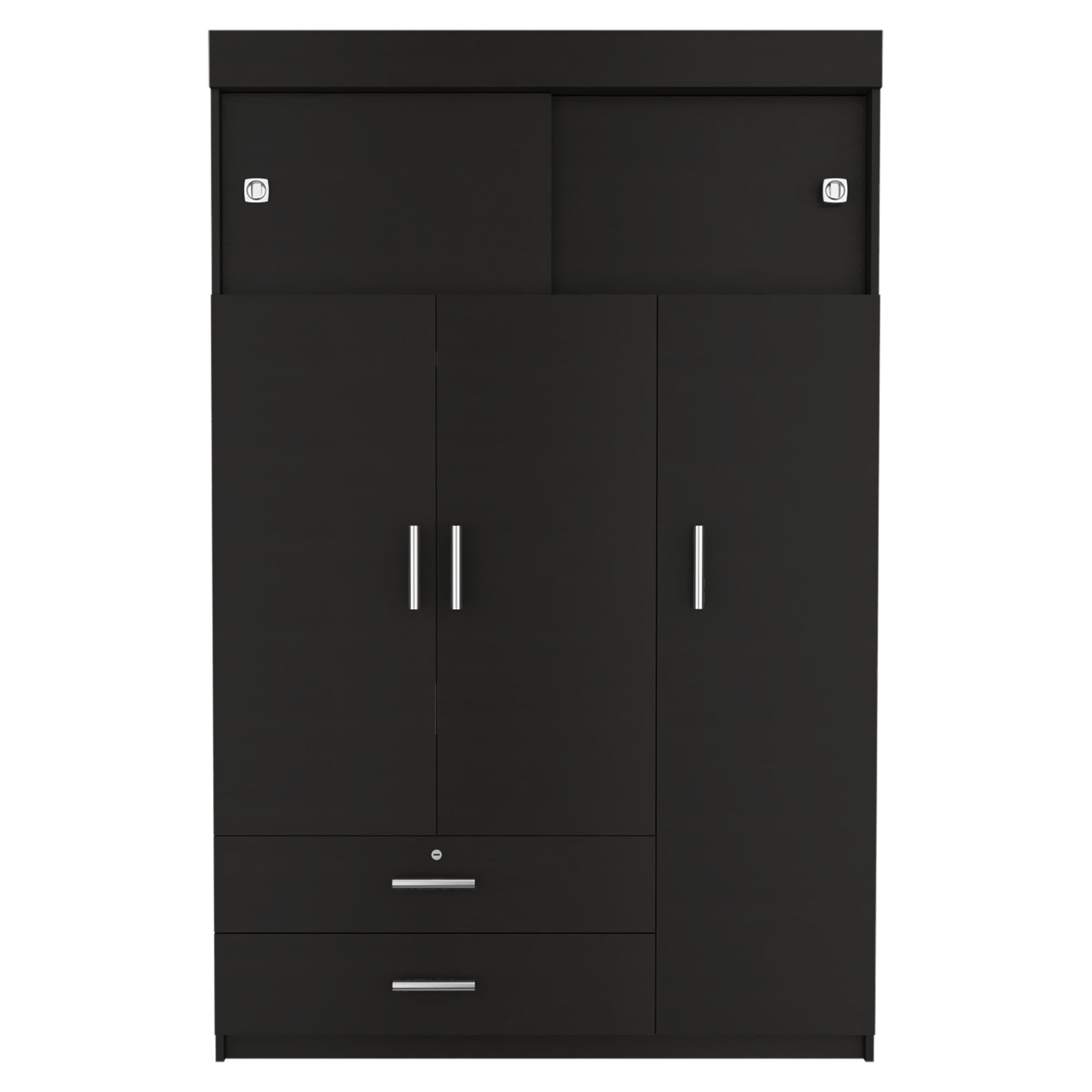 CLOSET MANILA 5 PUERTAS WENGUE 187X120X51 CM - 4