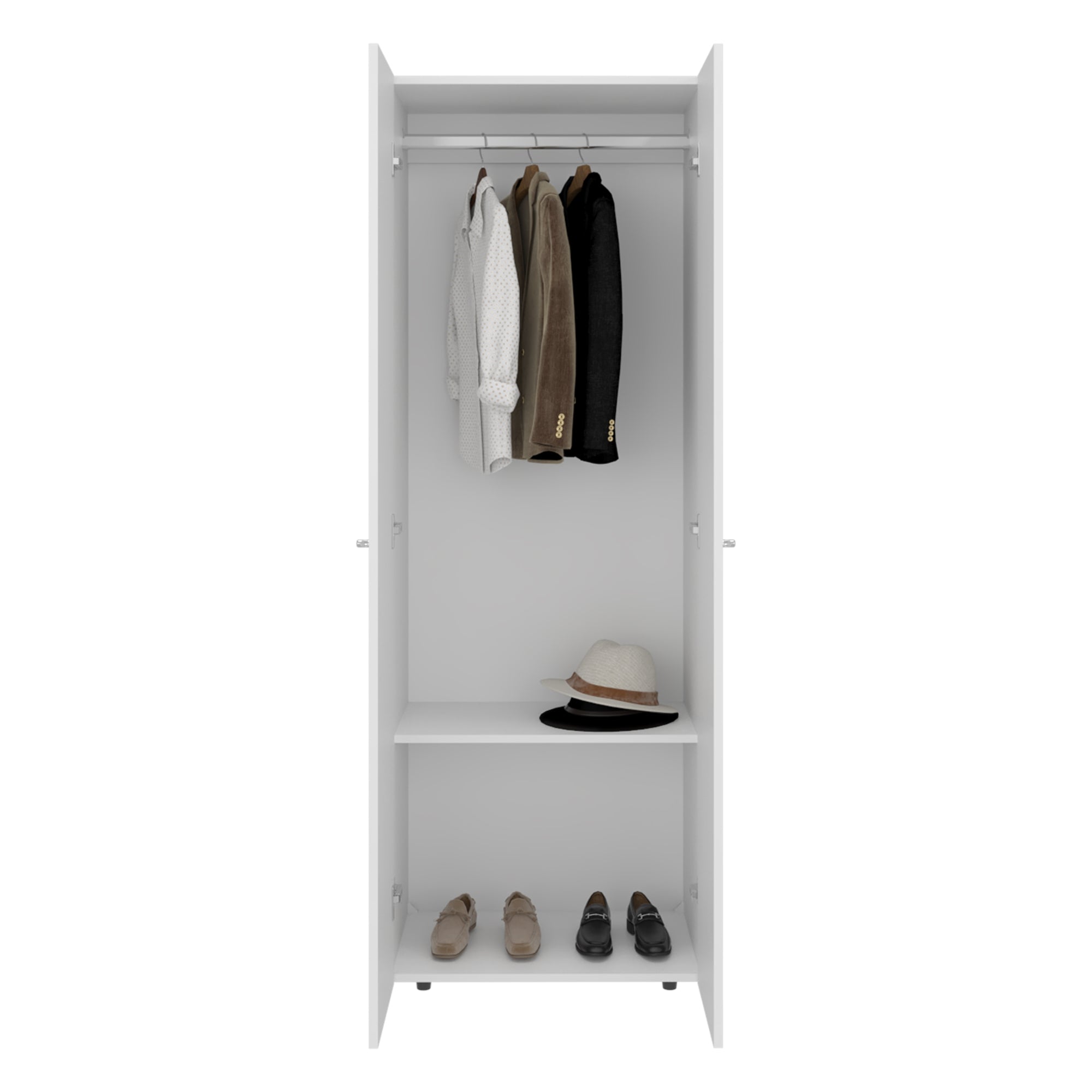 CLOSET COLGADOR 2 PUERTAS TUHOME 170X60X40,2 CM BLANCO - 2
