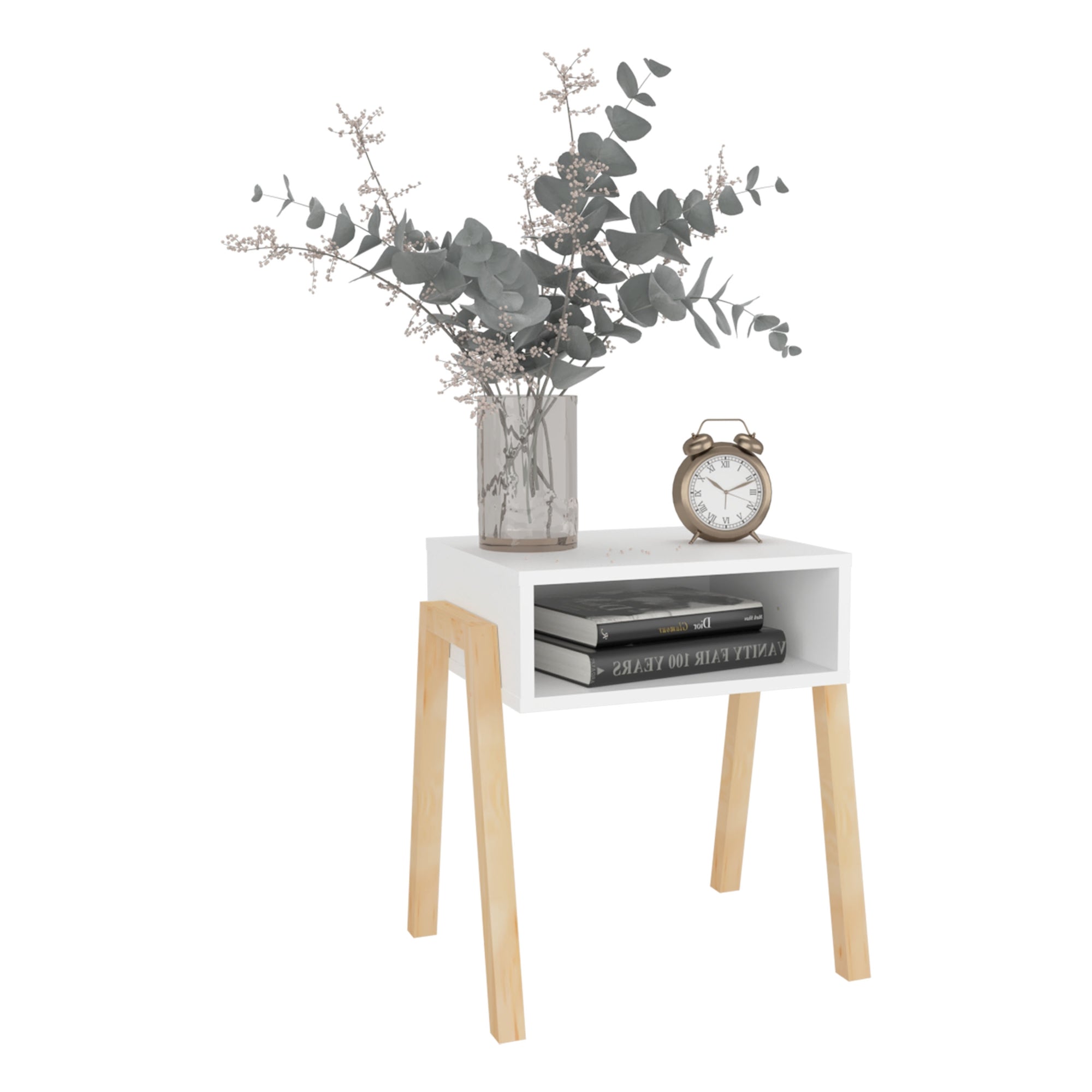 VELADOR PINETTI 50,6X46X36,9 CM BLANCO Y CRUDO - 1