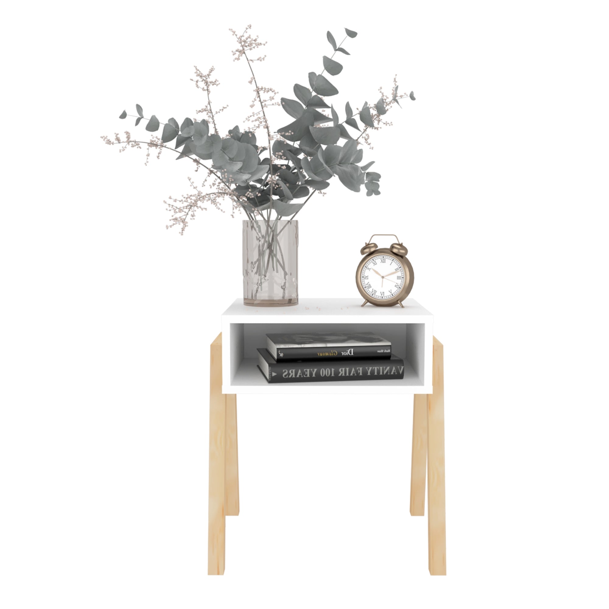 VELADOR PINETTI 50,6X46X36,9 CM BLANCO Y CRUDO - 2