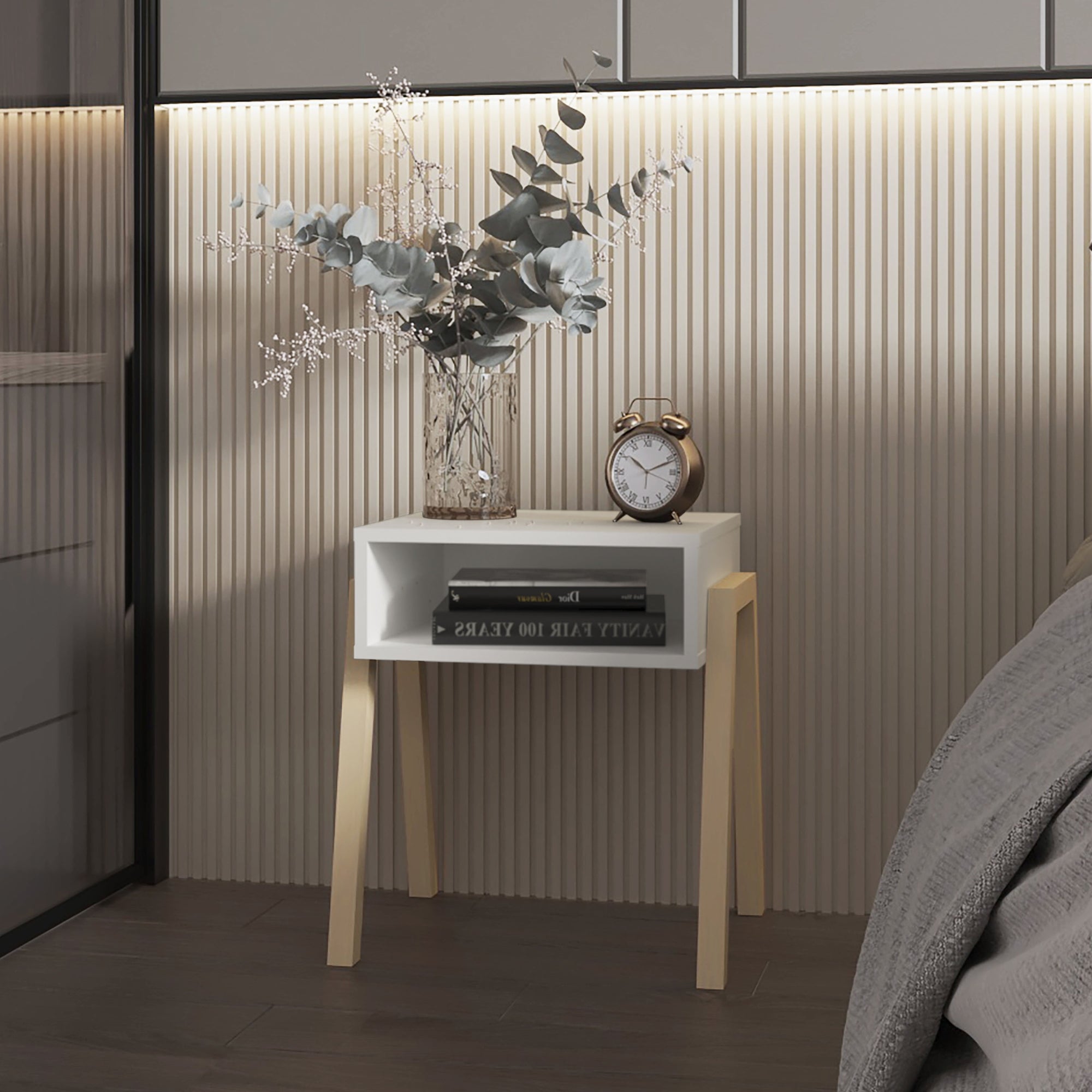 VELADOR PINETTI 50,6X46X36,9 CM BLANCO Y CRUDO - 5