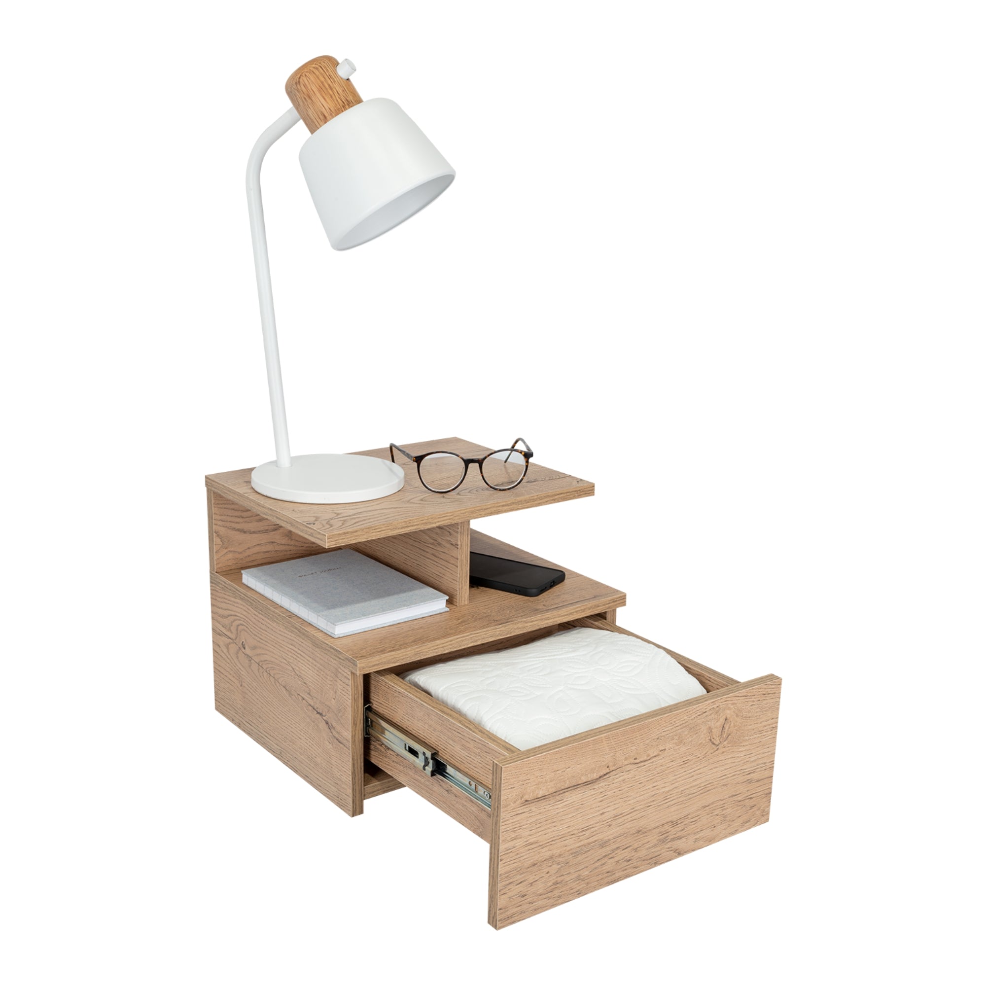 VELADOR FLOTANTE DREAMS 1 CAJON MACADAMIA 29X35X33 CM - 1