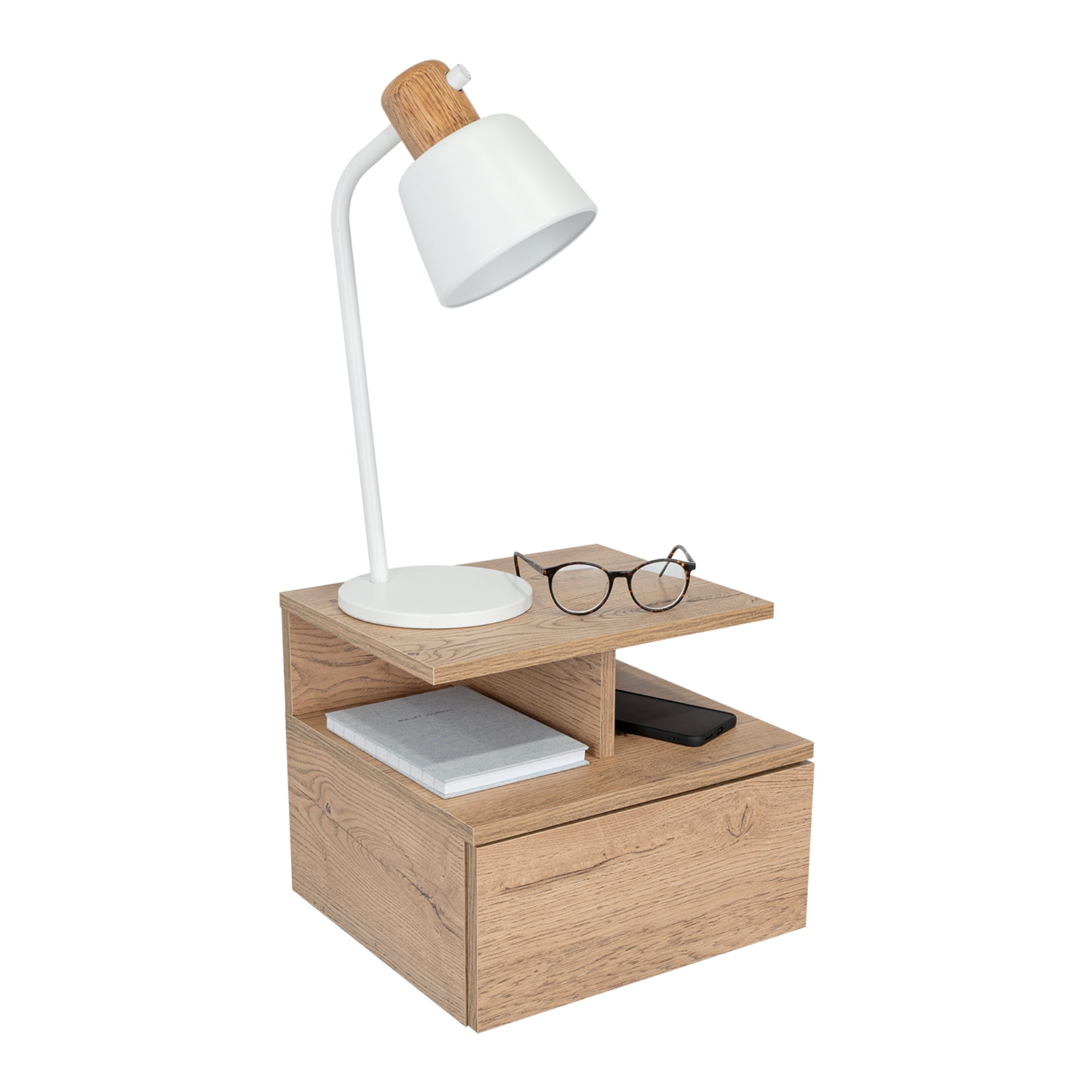 VELADOR FLOTANTE DREAMS 1 CAJON MACADAMIA 29X35X33 CM - 4