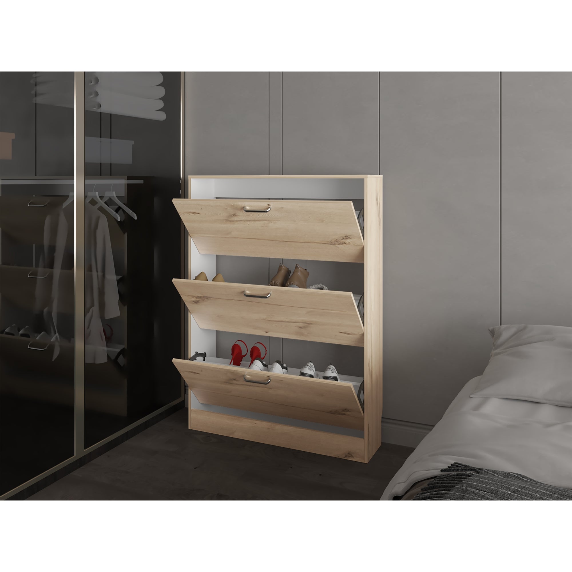 ZAPATERO ORGANIZADOR Z DUNA Y BLANCO 128X94X24 CM - 11