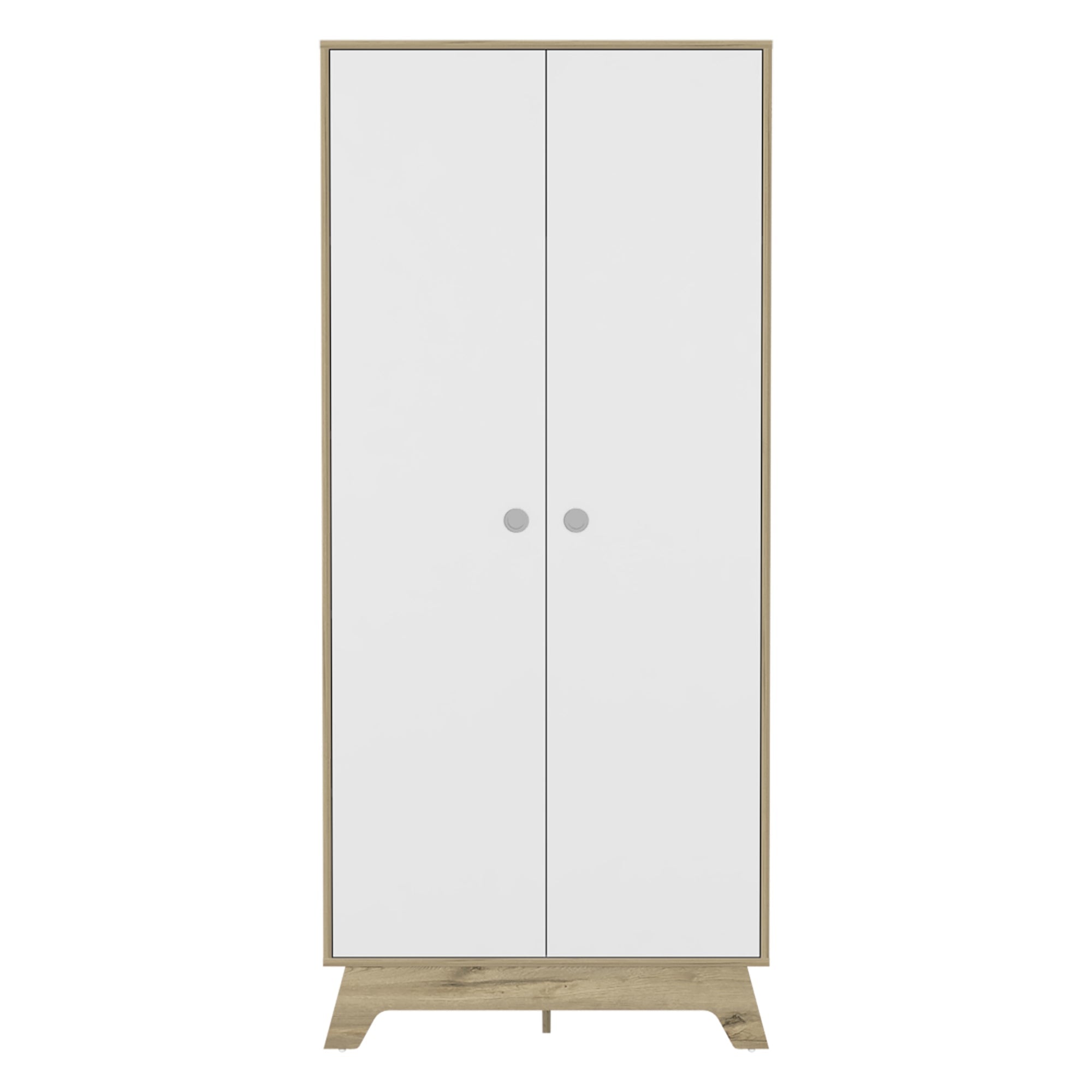 CLOSET Z-81 2 PUERTAS 2 CAJONES BLANCO Y DUNA - 6
