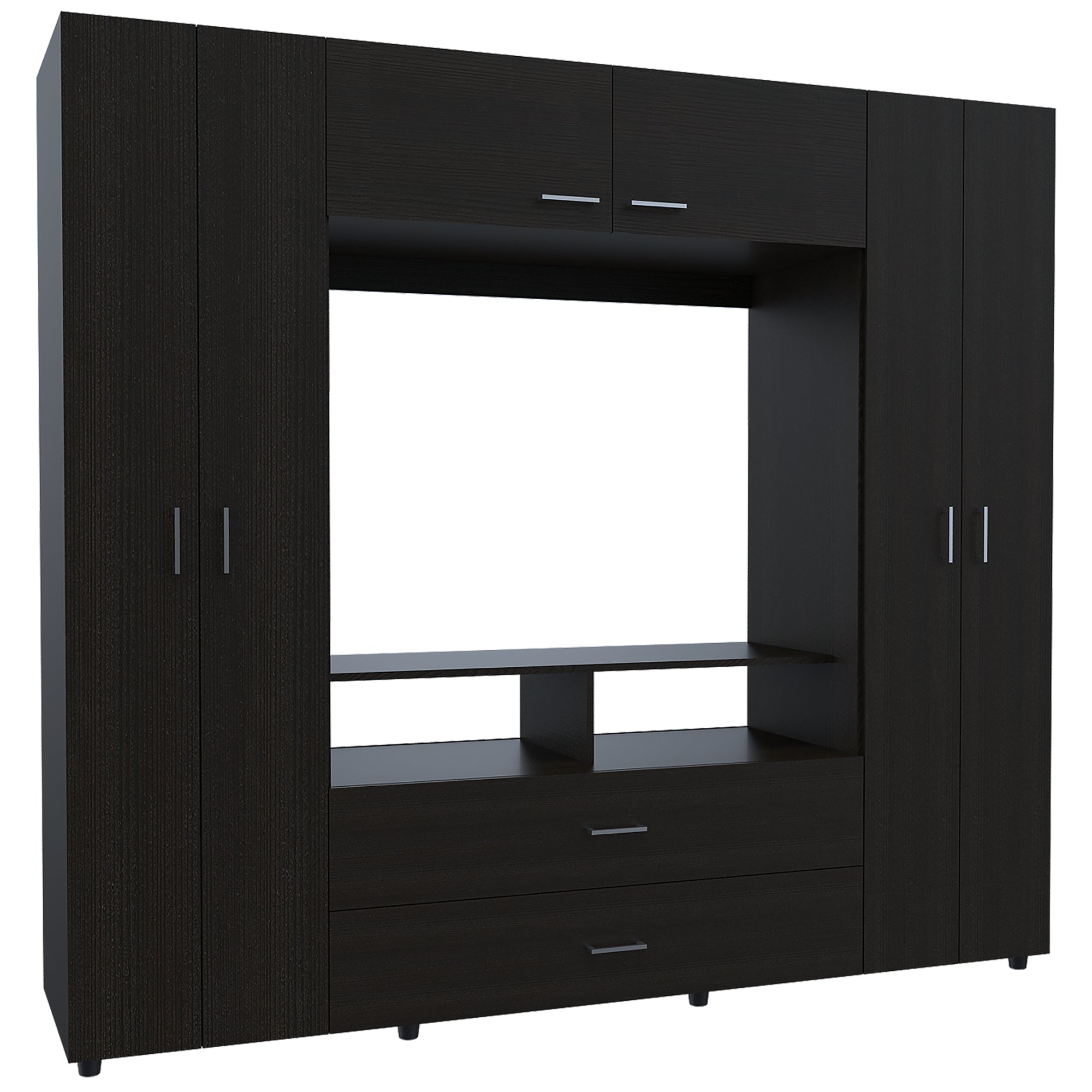 CLOSET MANILA Z-200 6 PUERTAS TV 46' WENGUE - 3