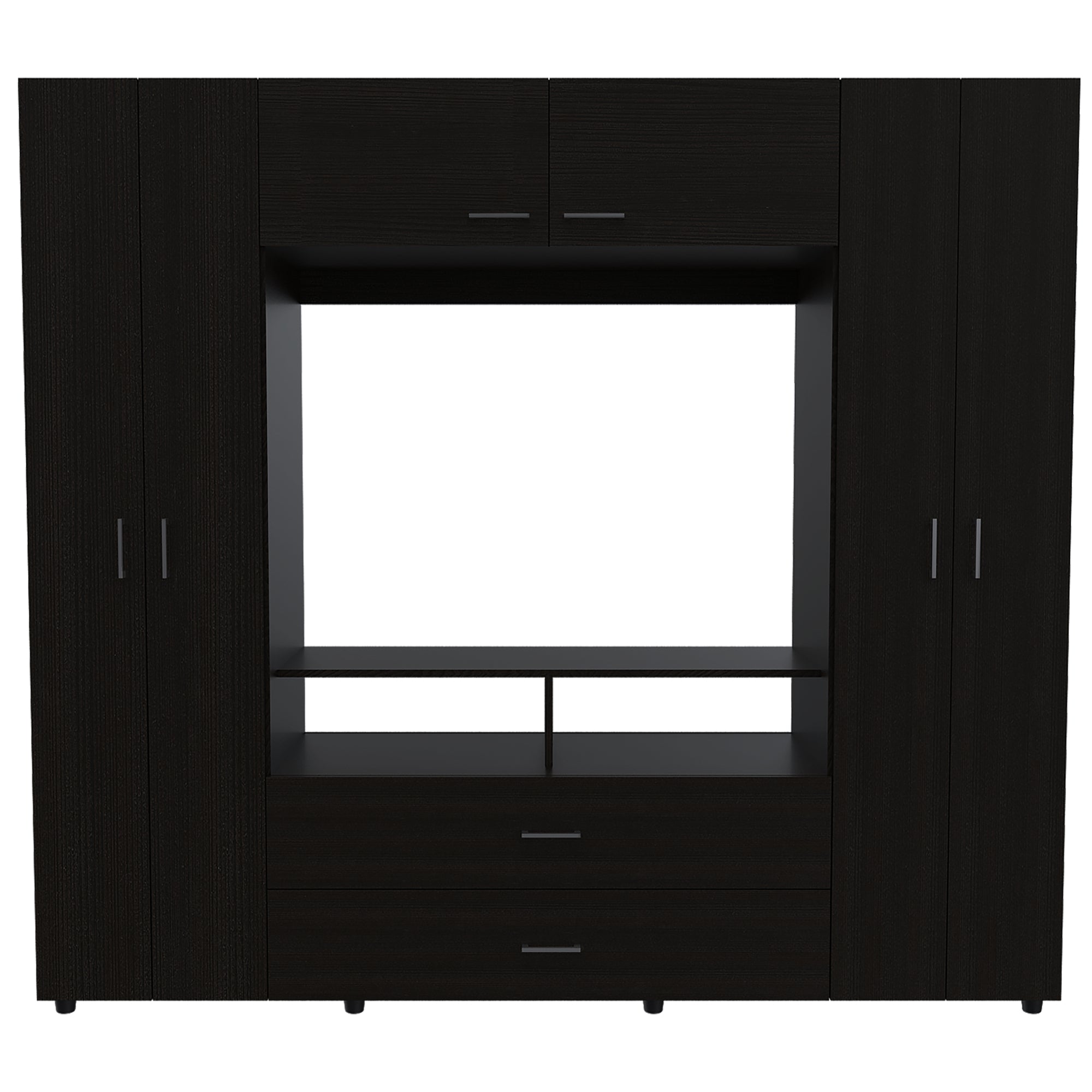 CLOSET MANILA Z-200 6 PUERTAS TV 46' WENGUE - 4