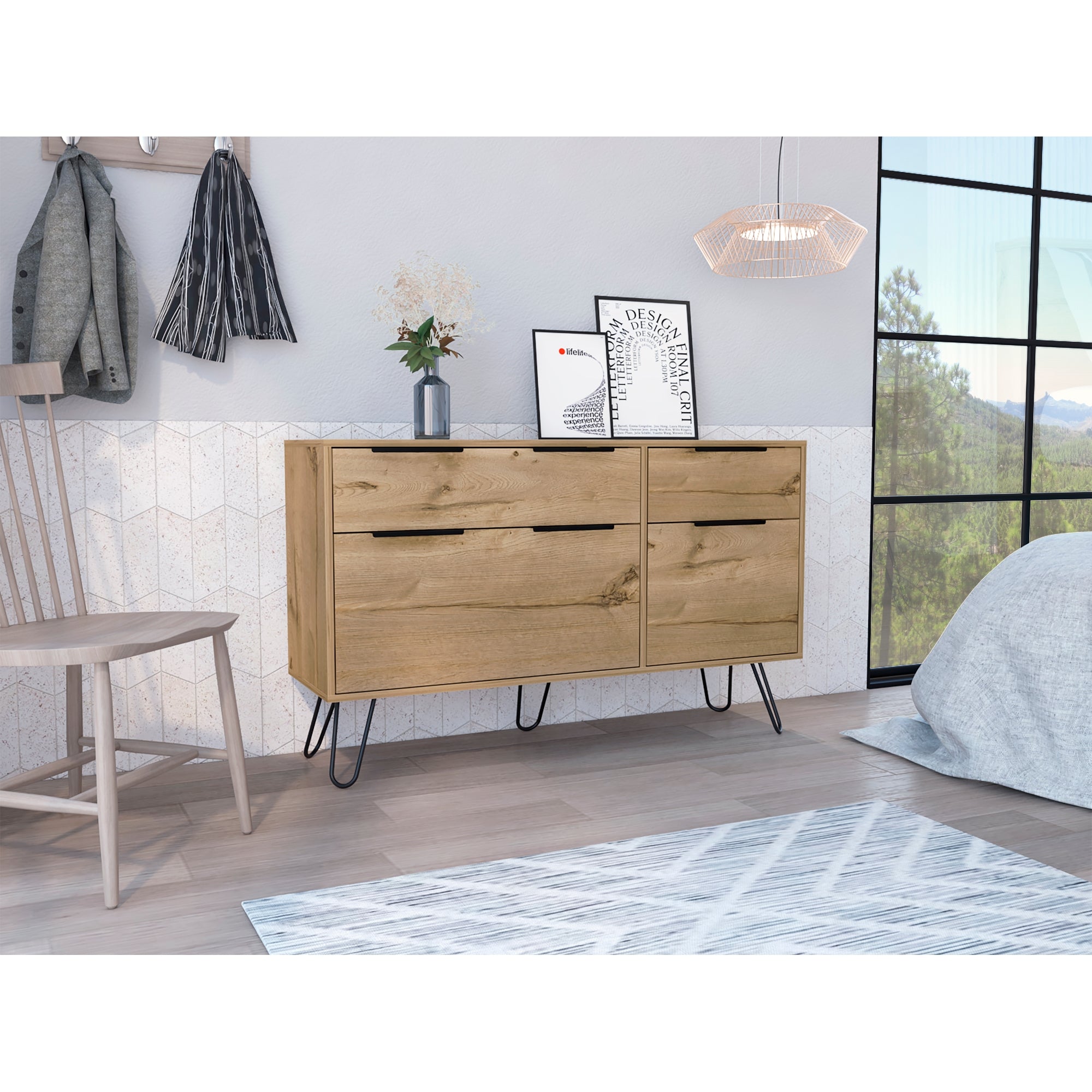COMODA CONCEPT 4 CAJONES DUNA Y WENGUE - 10