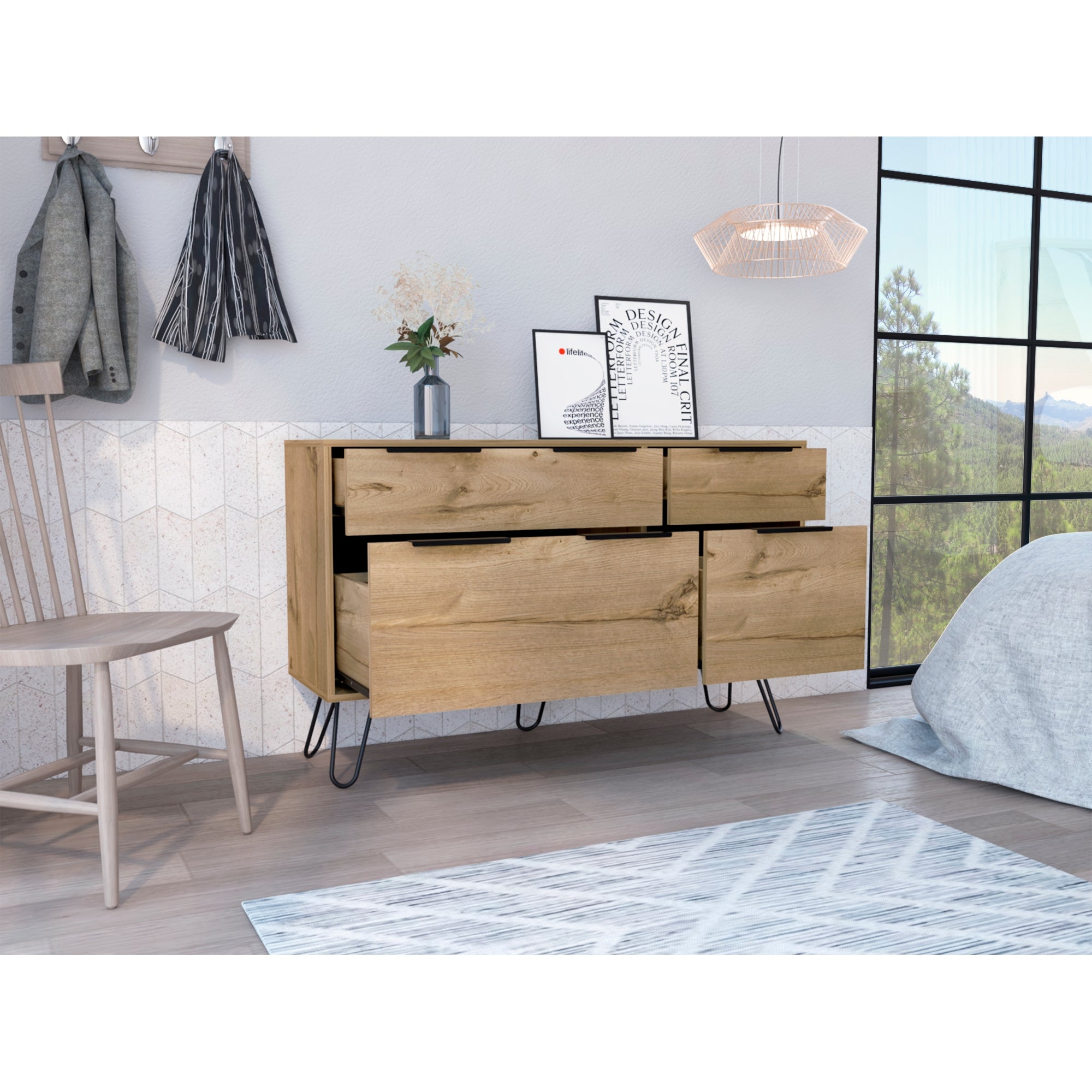 COMODA CONCEPT 4 CAJONES DUNA Y WENGUE - 11