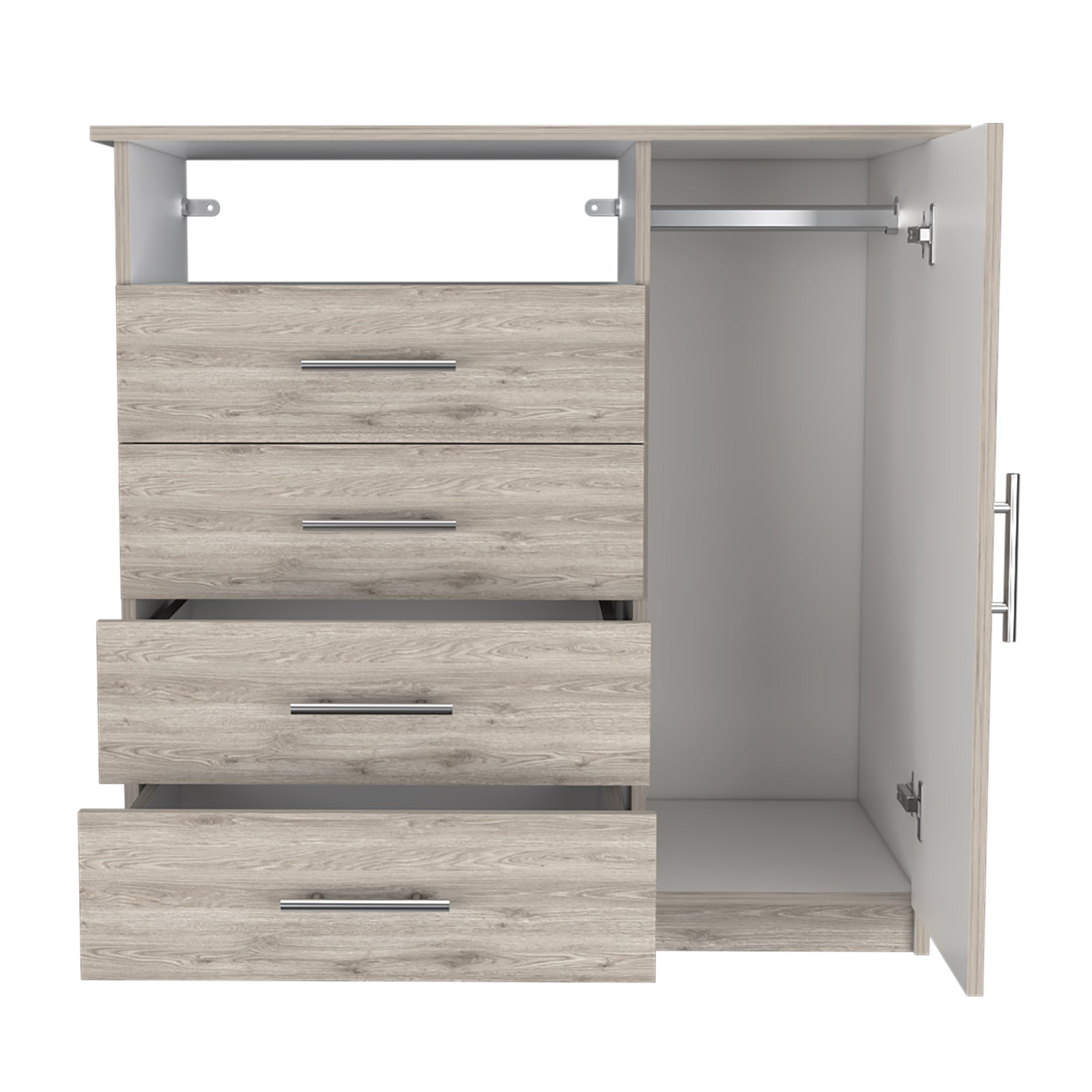 COMODA PERU 4 CAJONES 1 PUERTA BARDOLINO 88X91X45 CM - 4