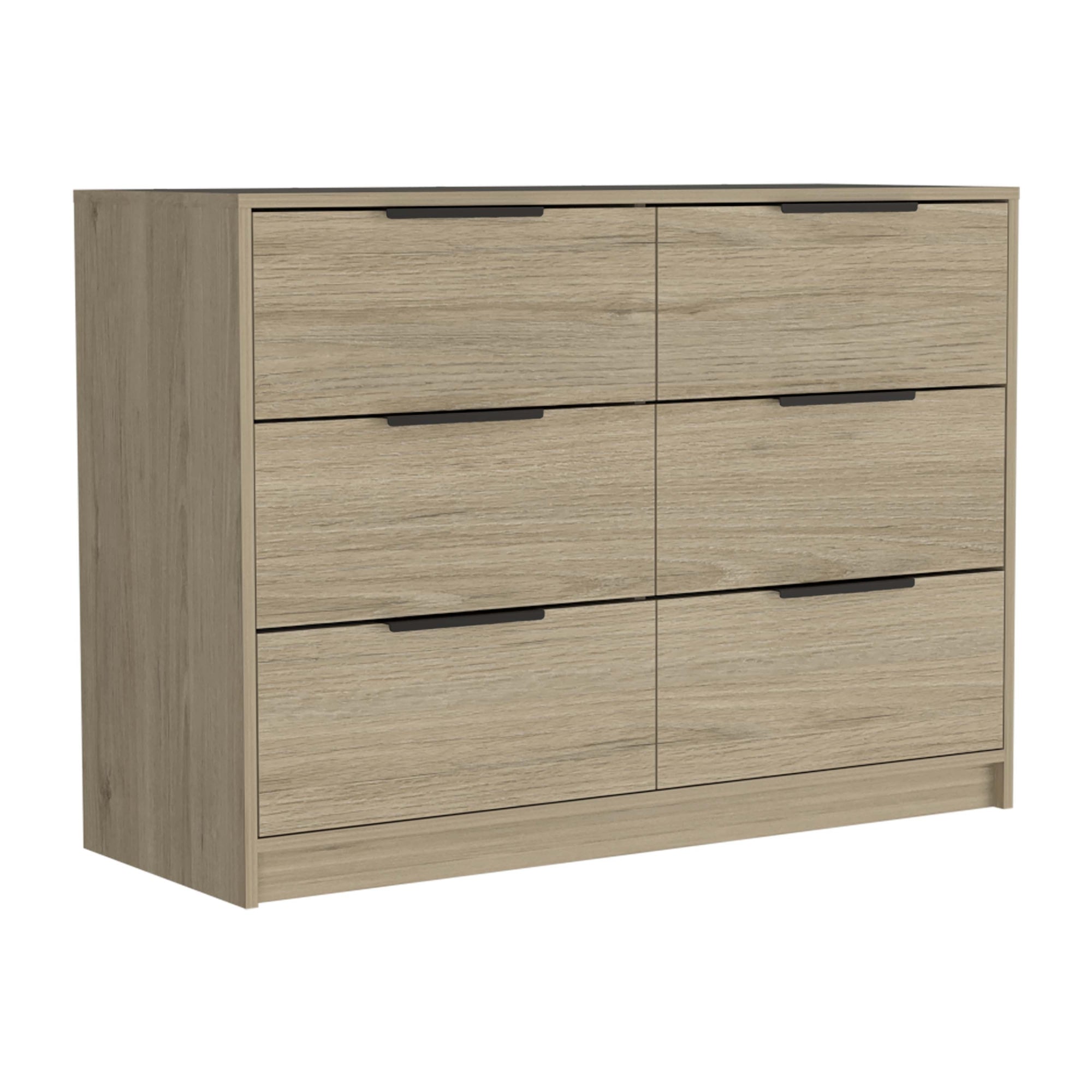 COMODA KAIA 4 CAJONES 2 PUERTAS ROVERE Y BLANCO 77X107X41 CM - 2