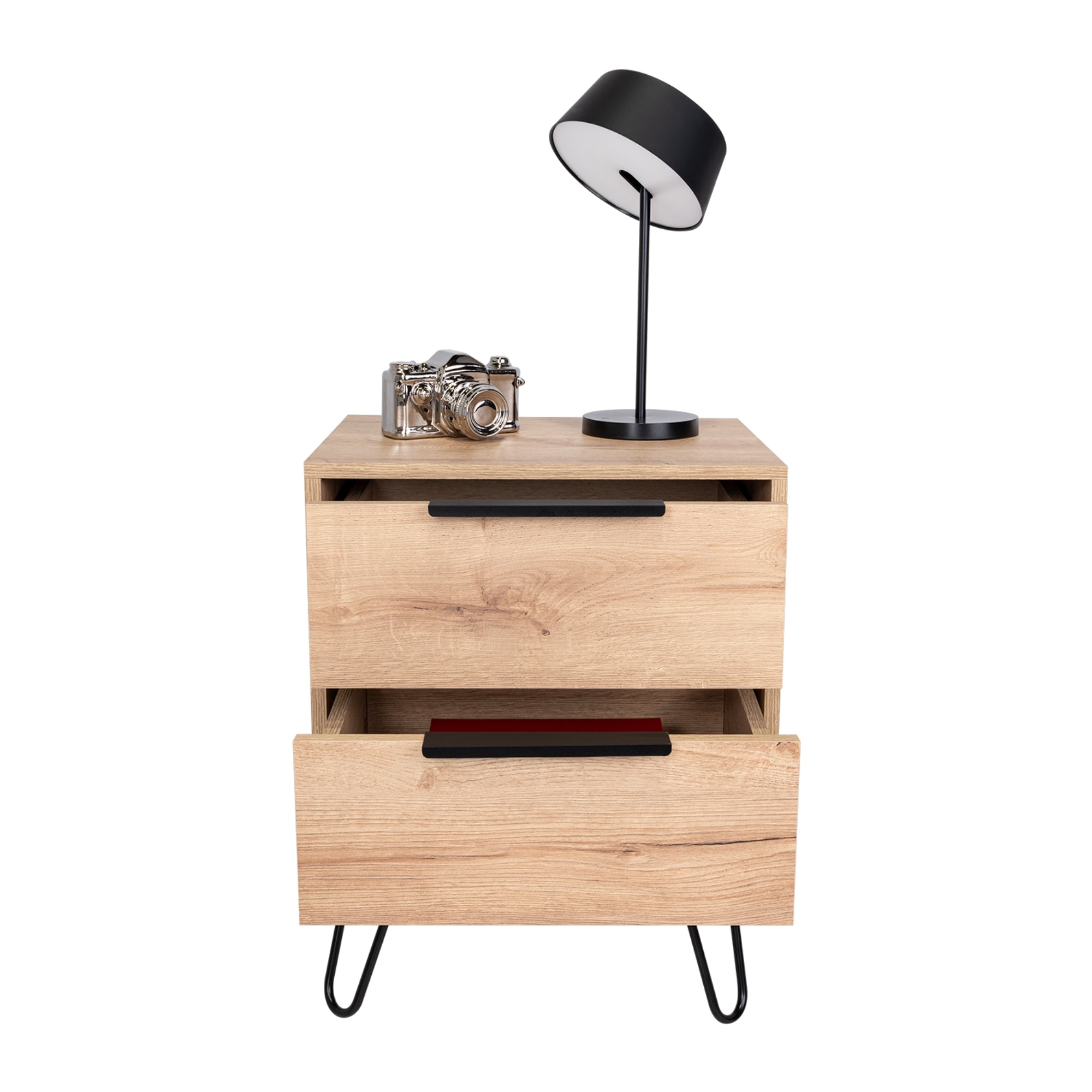 VELADOR CONCEPT 2 CAJONES DUNA Y WENGUE 57X45X34 CM - 2
