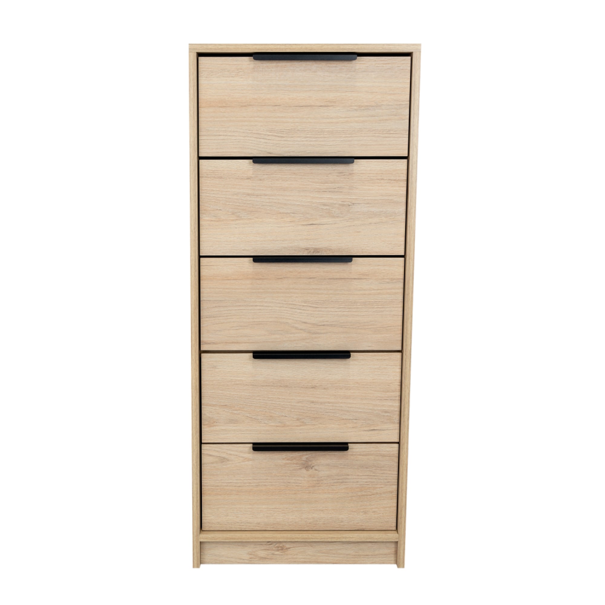 COMODA ALTA KAIA 5 CAJONES ROVERE Y BLANCO 107X45X41 CM - 4