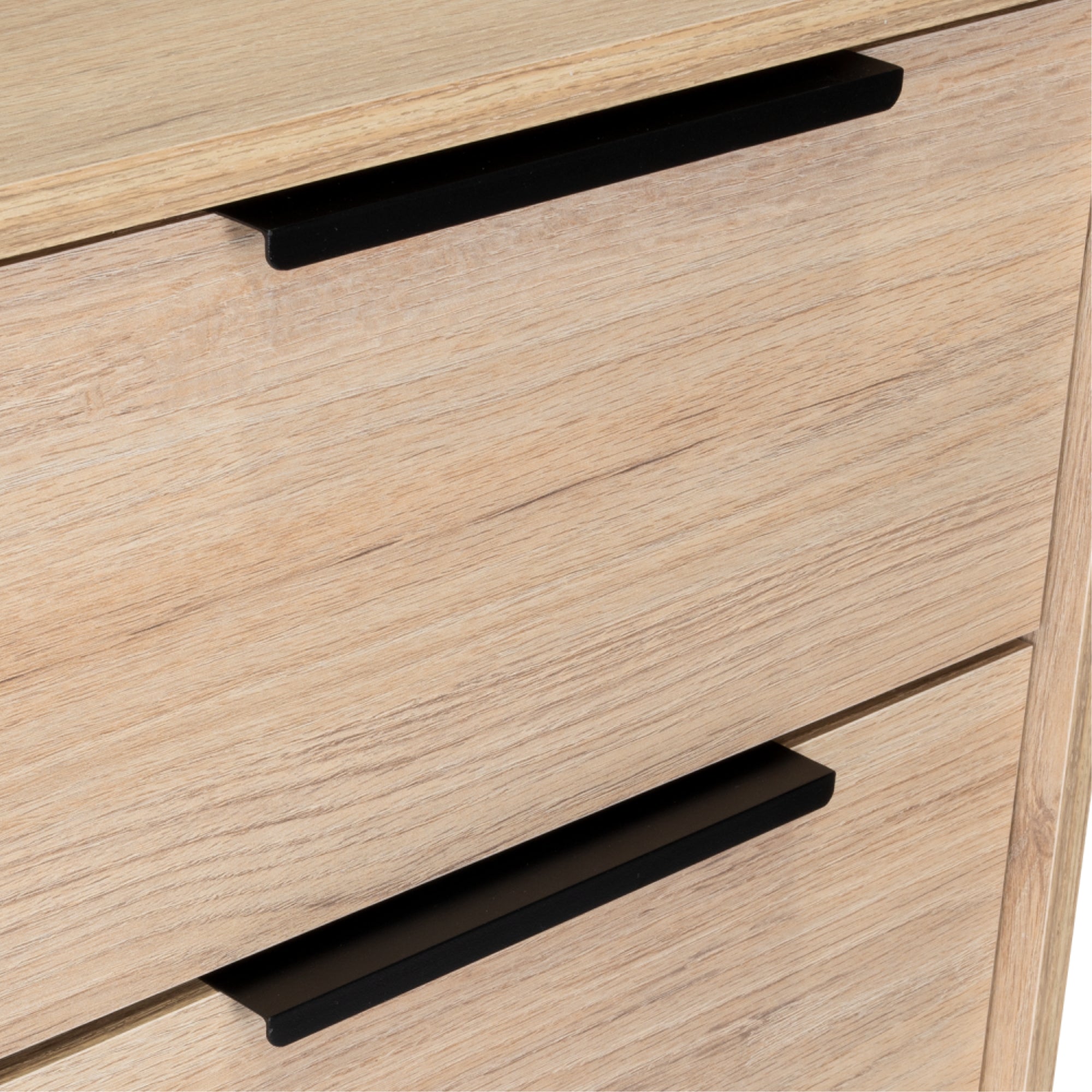 COMODA ALTA KAIA 5 CAJONES ROVERE Y BLANCO 107X45X41 CM - 5
