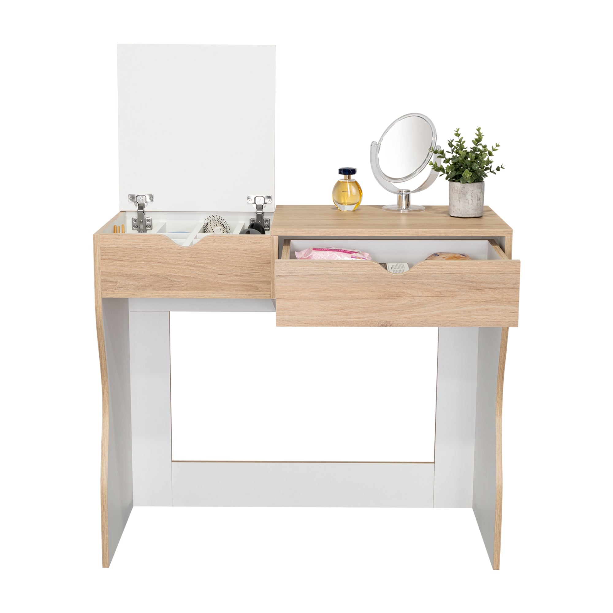 MUEBLE DE TOCADOR PERLA ROVERE BLANCO 78X90X40 CM - 4