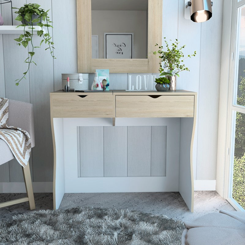 MUEBLE DE TOCADOR PERLA ROVERE BLANCO 78X90X40 CM - 10