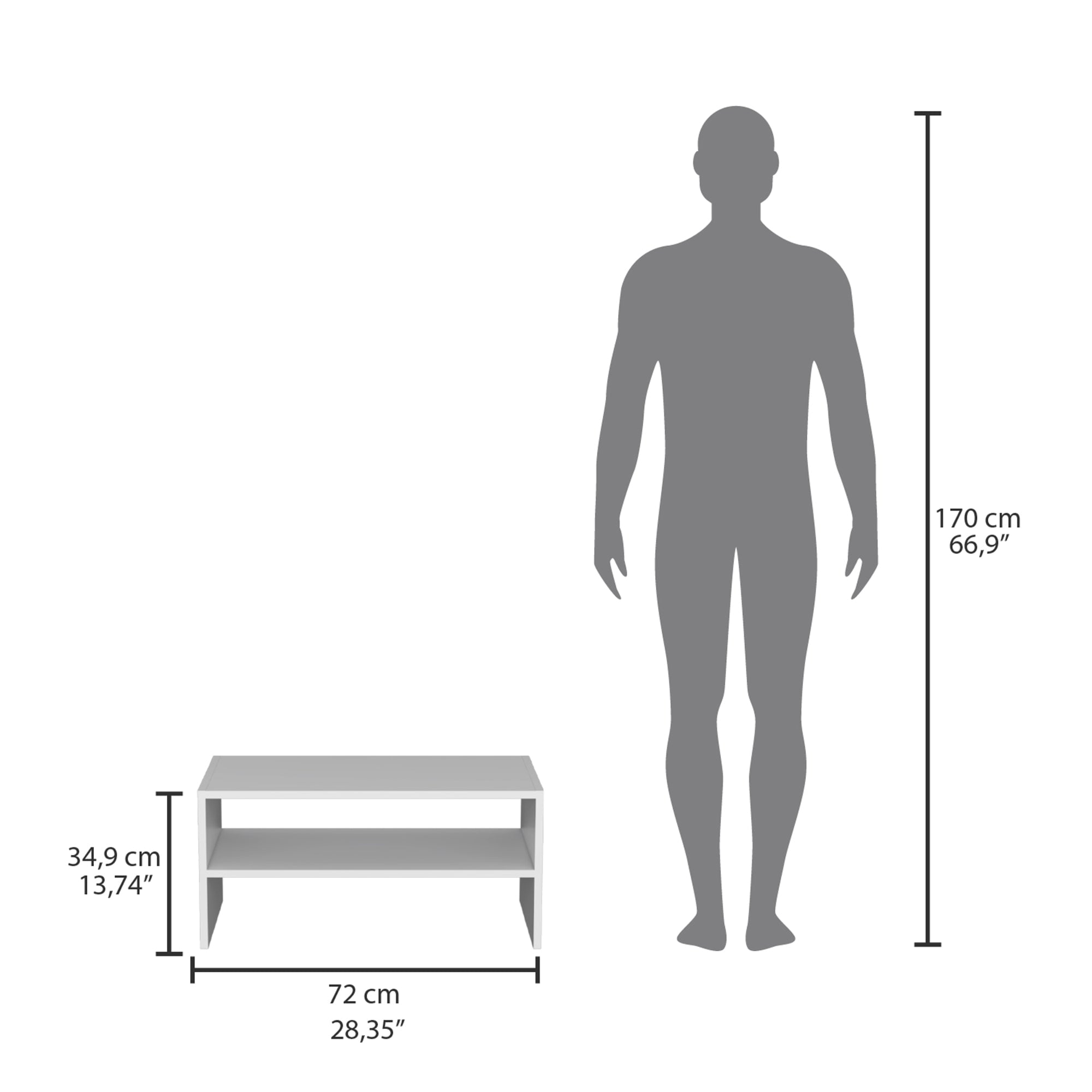 MODULO ZAPATERO APILABLE X1 UNIDAD BLANCO - 3