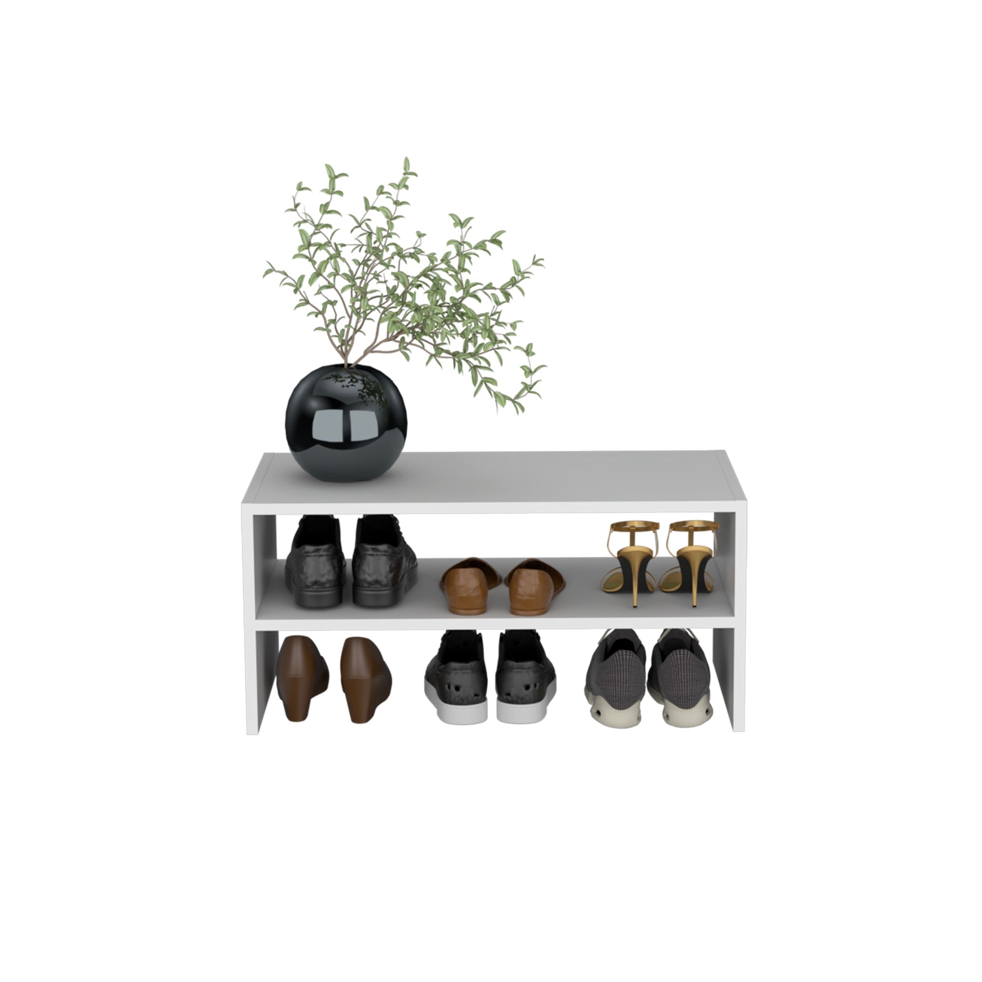 MODULO ZAPATERO APILABLE X1 UNIDAD BLANCO - 4
