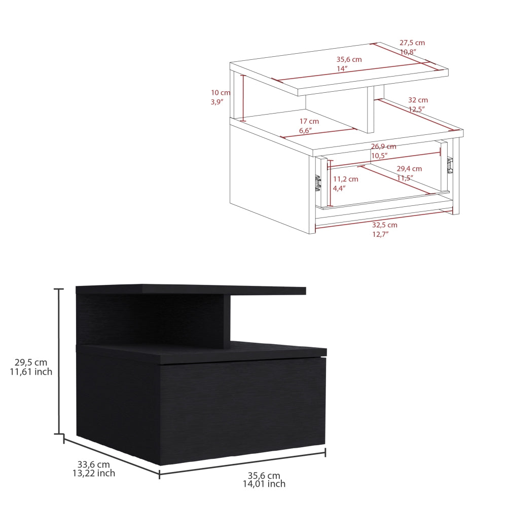 VELADOR FLOTANTE DREAMS 1 CAJON WENGUE 29X35X33 CM - 6