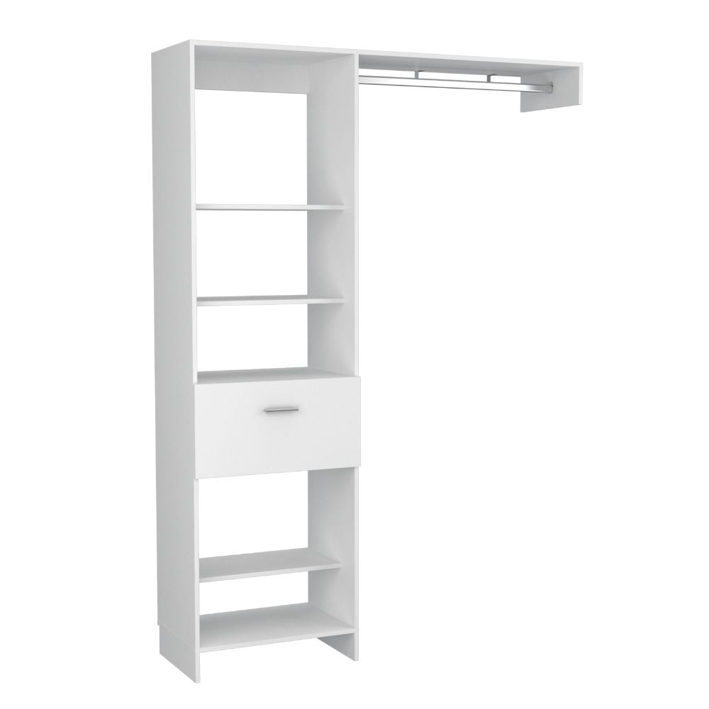 WALKING CLOSET 150 CM MANCHESTER 1 CAJON BLANCO - 3