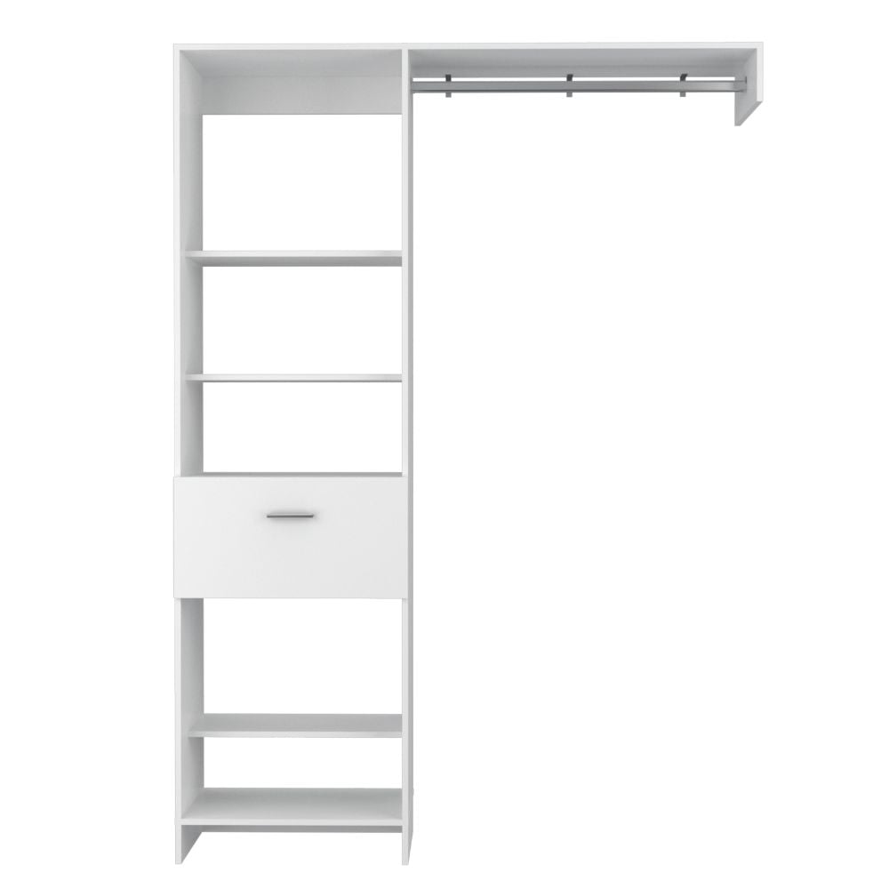 WALKING CLOSET 150 CM MANCHESTER 1 CAJON BLANCO - 4