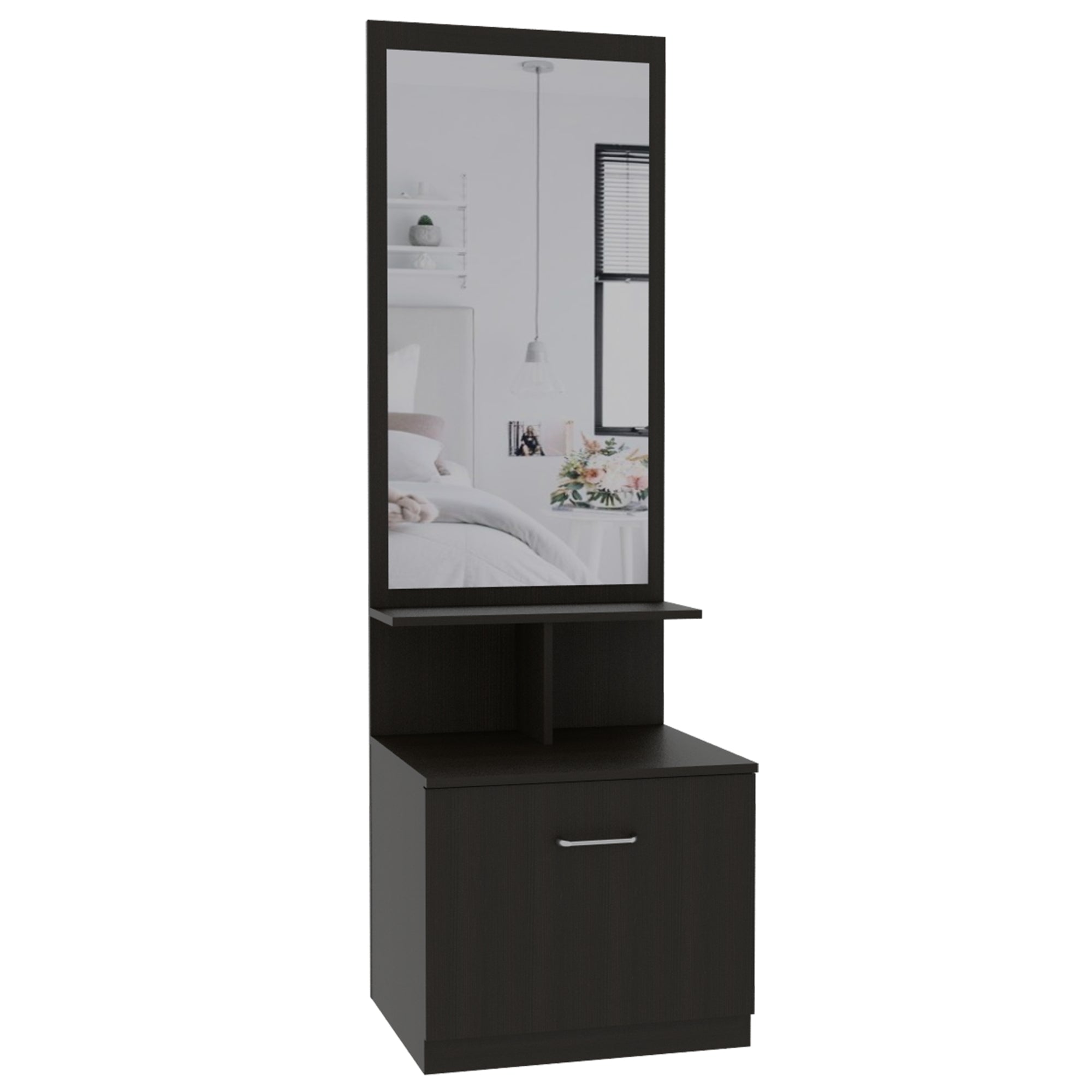 VELADOR MULTIFUNCIONAL Z-54 WENGUE CON ESPEJO 170X54X47 CM - 5