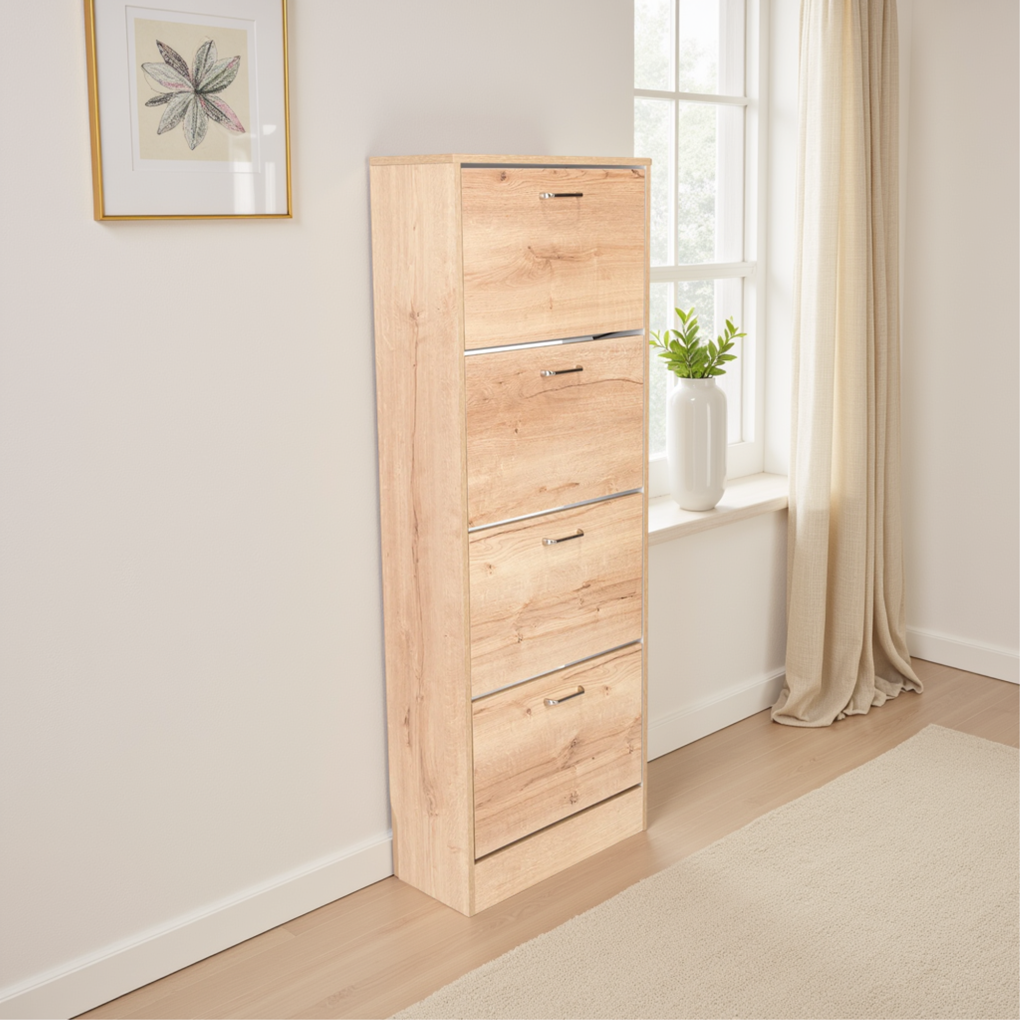 ZAPATERO ORGANIZADOR Z-51 DUNA Y BLANCO 140X51X23 CM - 10