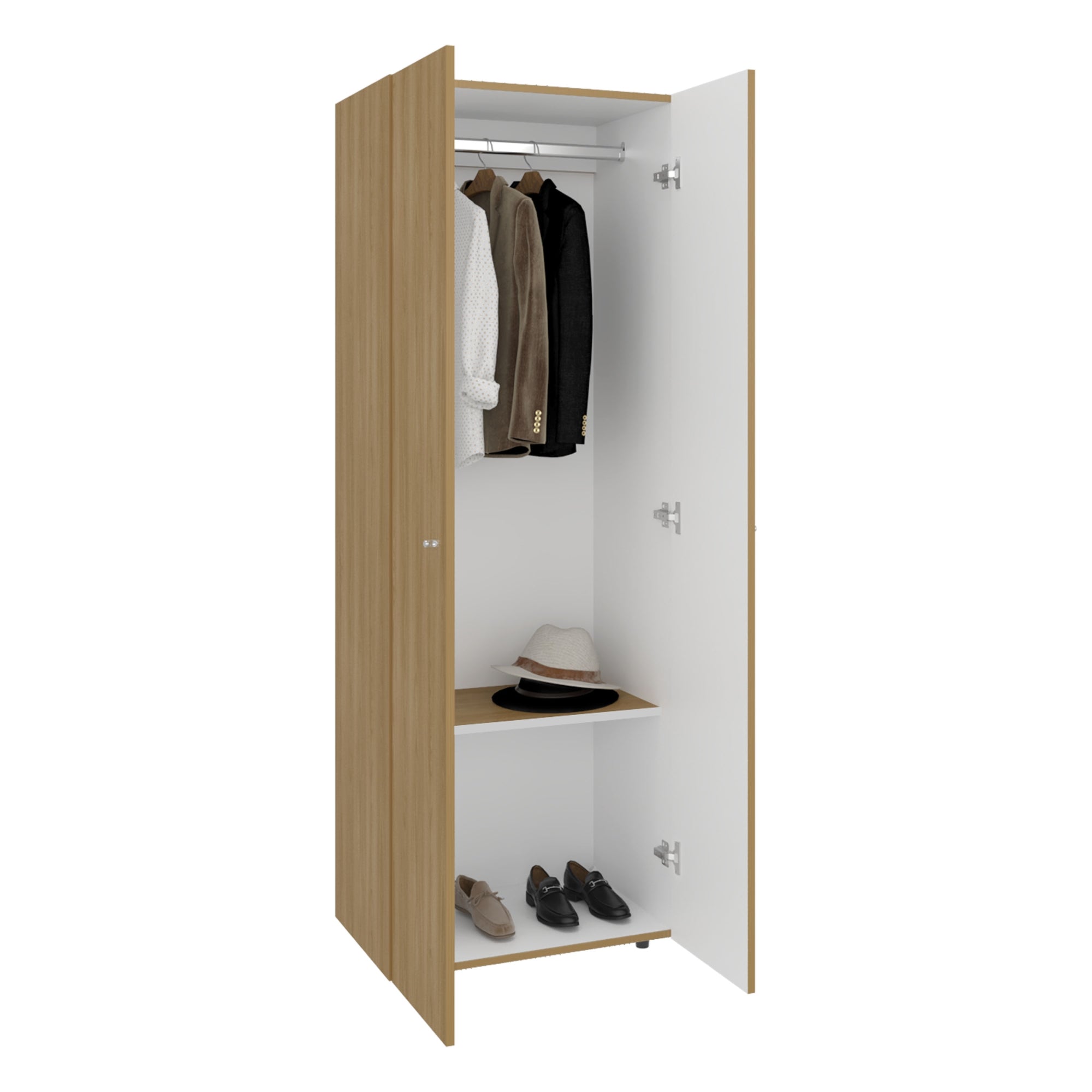 CLOSET COLGADOR 2 PUERTAS TUHOME 170X60X40,2 CM FRESNO - 1