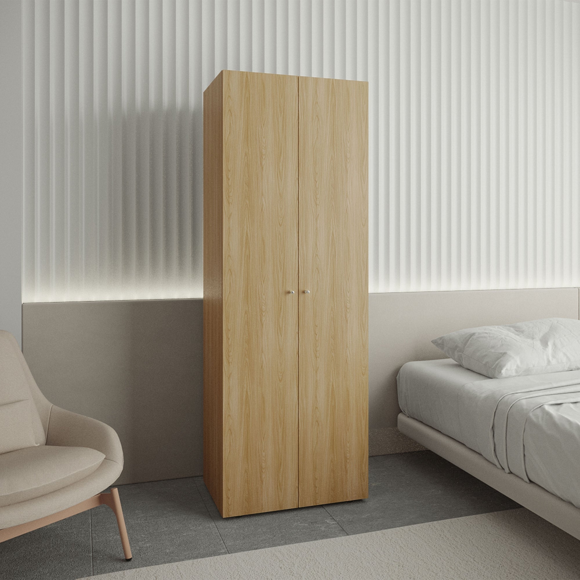 CLOSET COLGADOR 2 PUERTAS TUHOME 170X60X40,2 CM FRESNO - 6