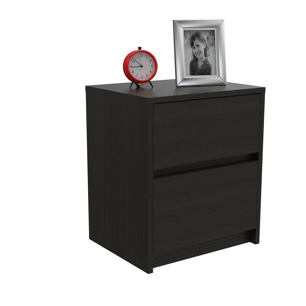 VELADOR TRIVOR 2 CAJONES WENGUE 47X40X32 CM - 1