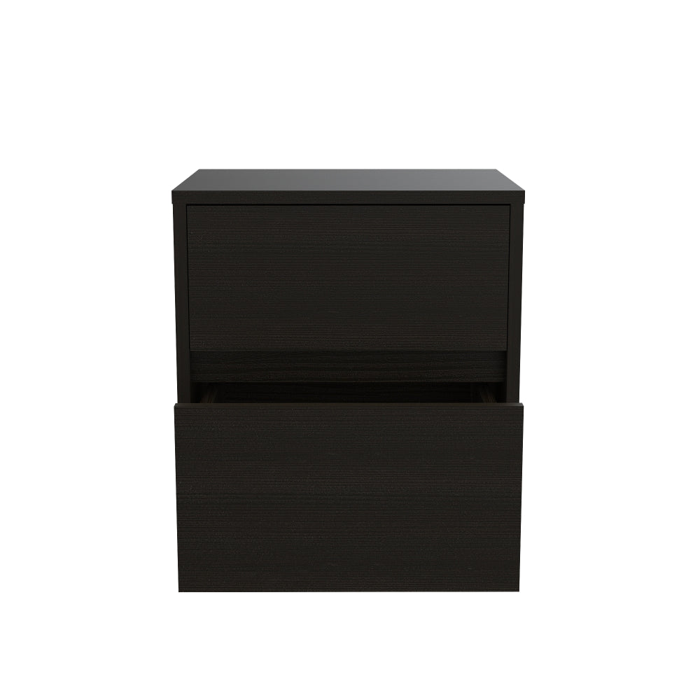VELADOR TRIVOR 2 CAJONES WENGUE 47X40X32 CM - 3