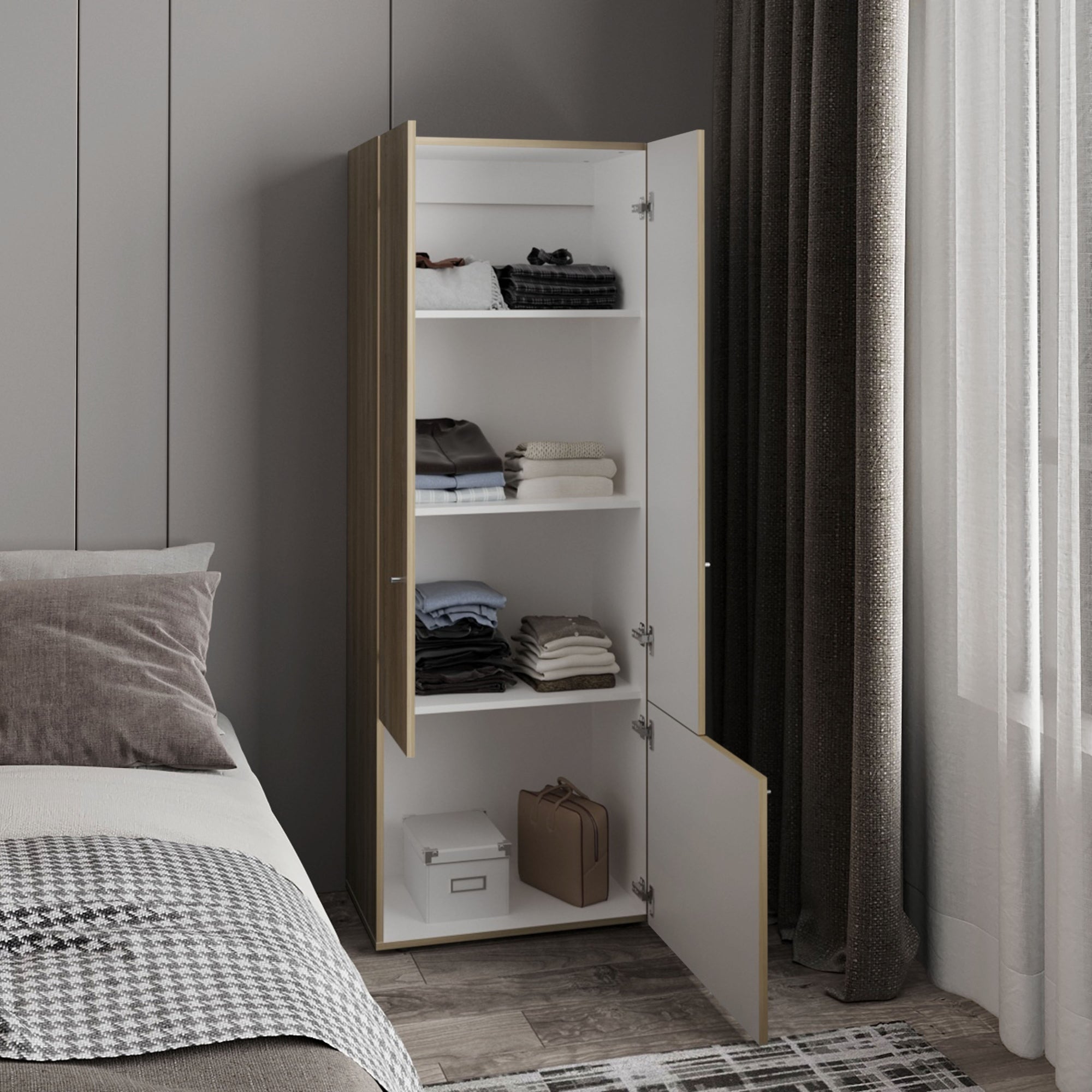 CLOSET 3 PUERTAS TUHOME 170X60X40,2 CM FRESNO - 7