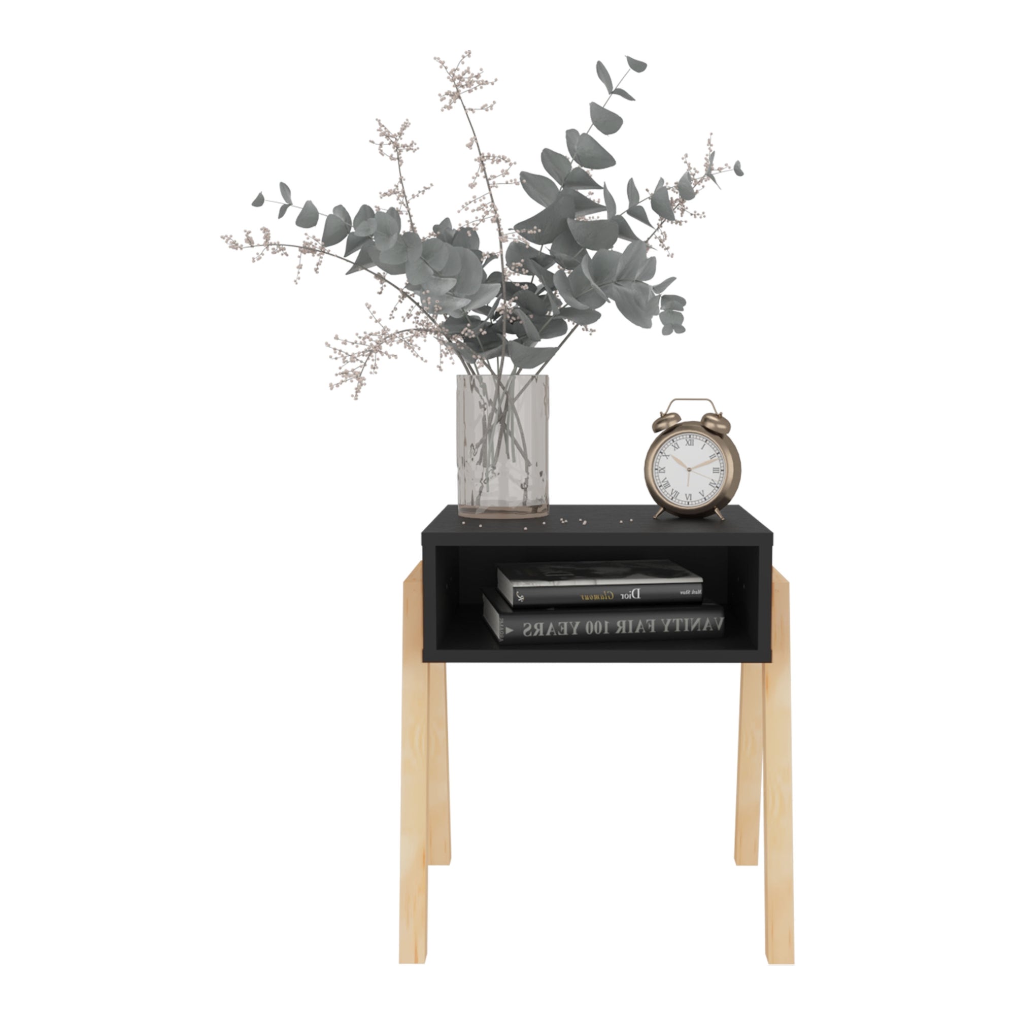 VELADOR PINETTI 50,6X46X36,9 CM WENGUE Y CRUDO - 2