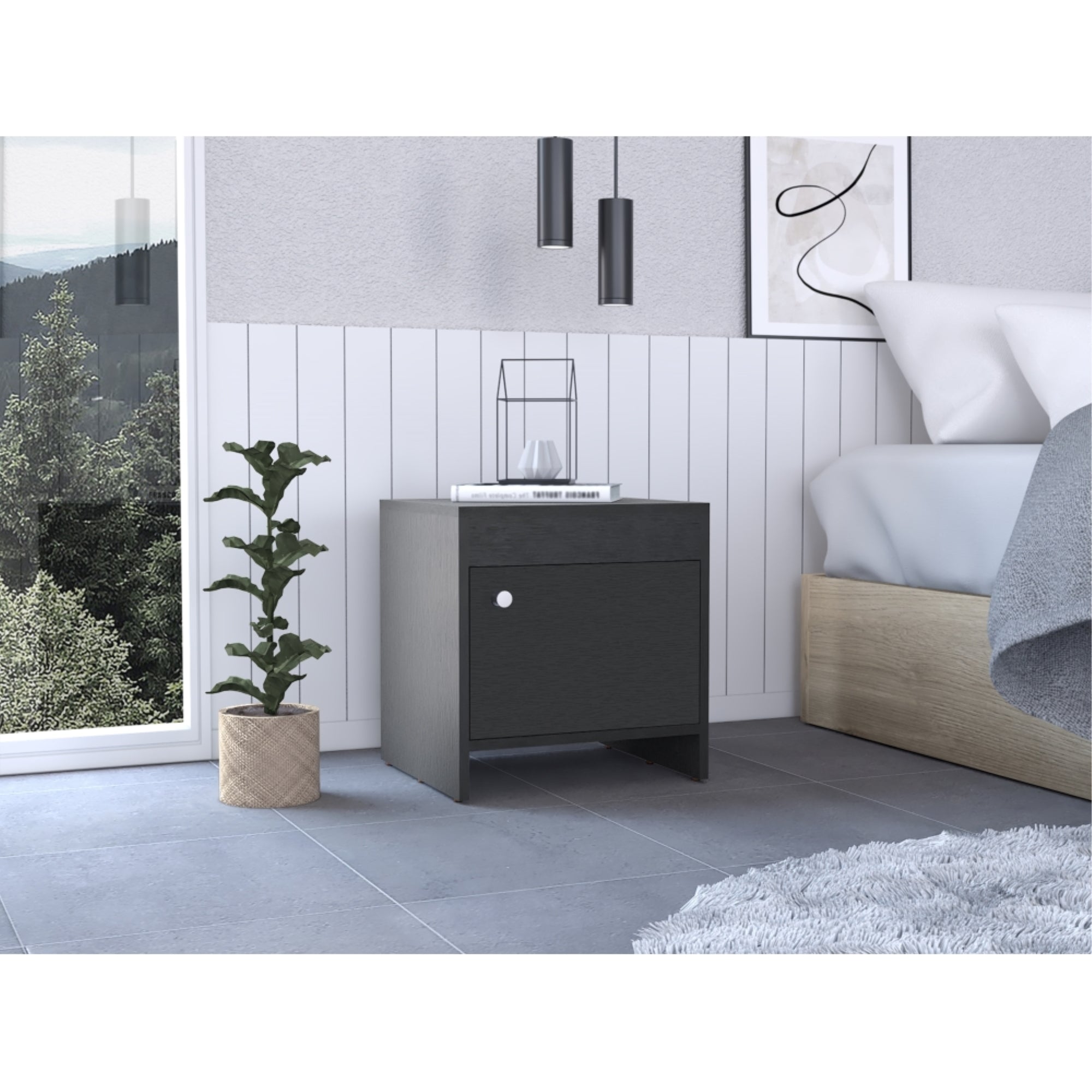 VELADOR 1 PUERTA COLORE WENGUE 41X40X35 CM - 5