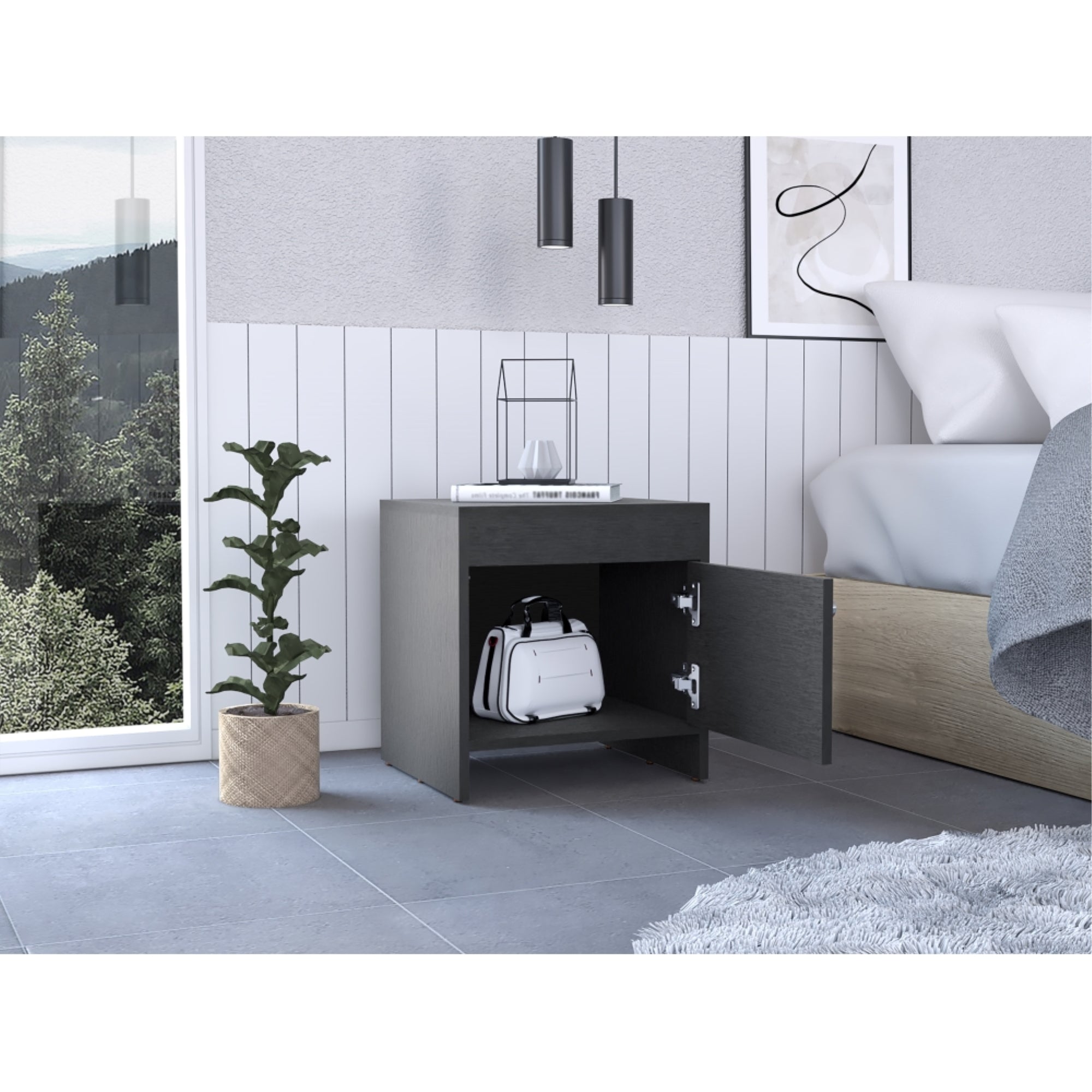 VELADOR 1 PUERTA COLORE WENGUE 41X40X35 CM - 6