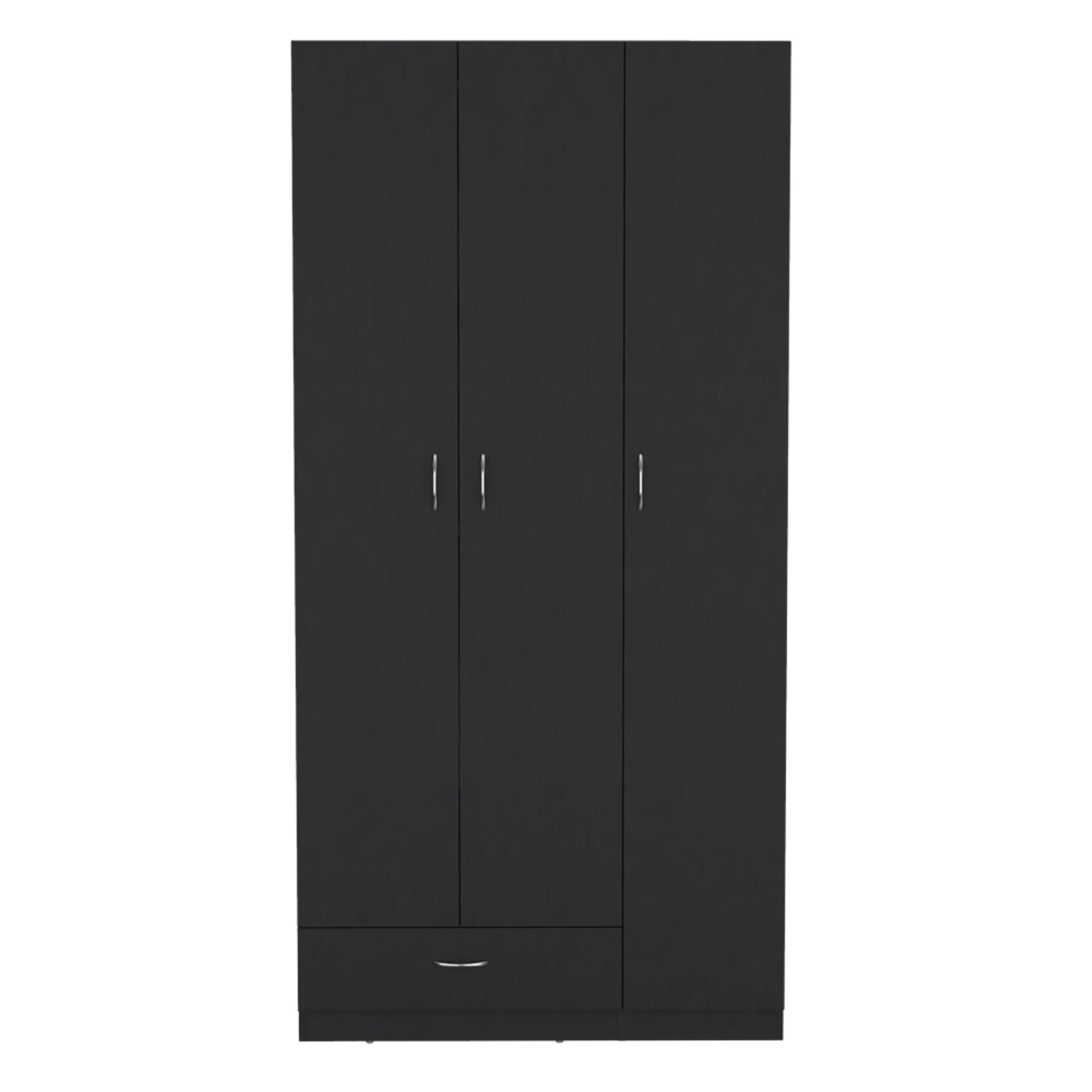CLOSET 3 PUERTAS 1 CAJON CON COLGADORES 184,6X90X47,3 CM WENGUE - 4