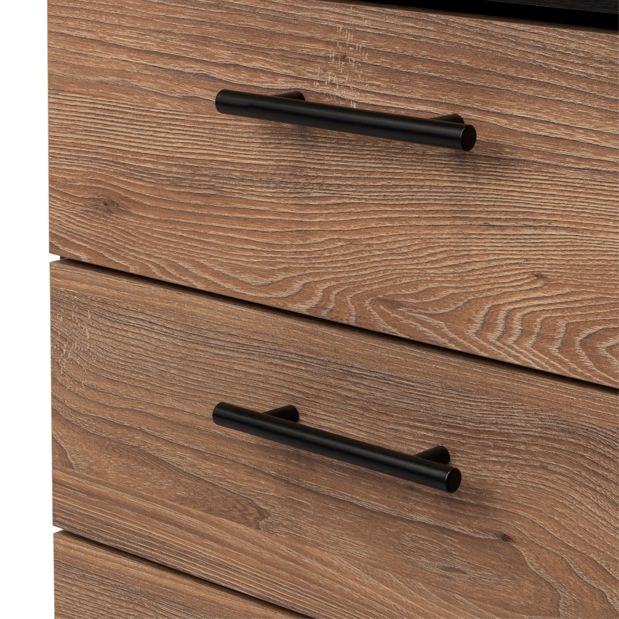 MUEBLE DE TOCADOR KAIA 4 CAJONES WENGUE Y MIEL CON SILLA 126X100X42 CM - 8