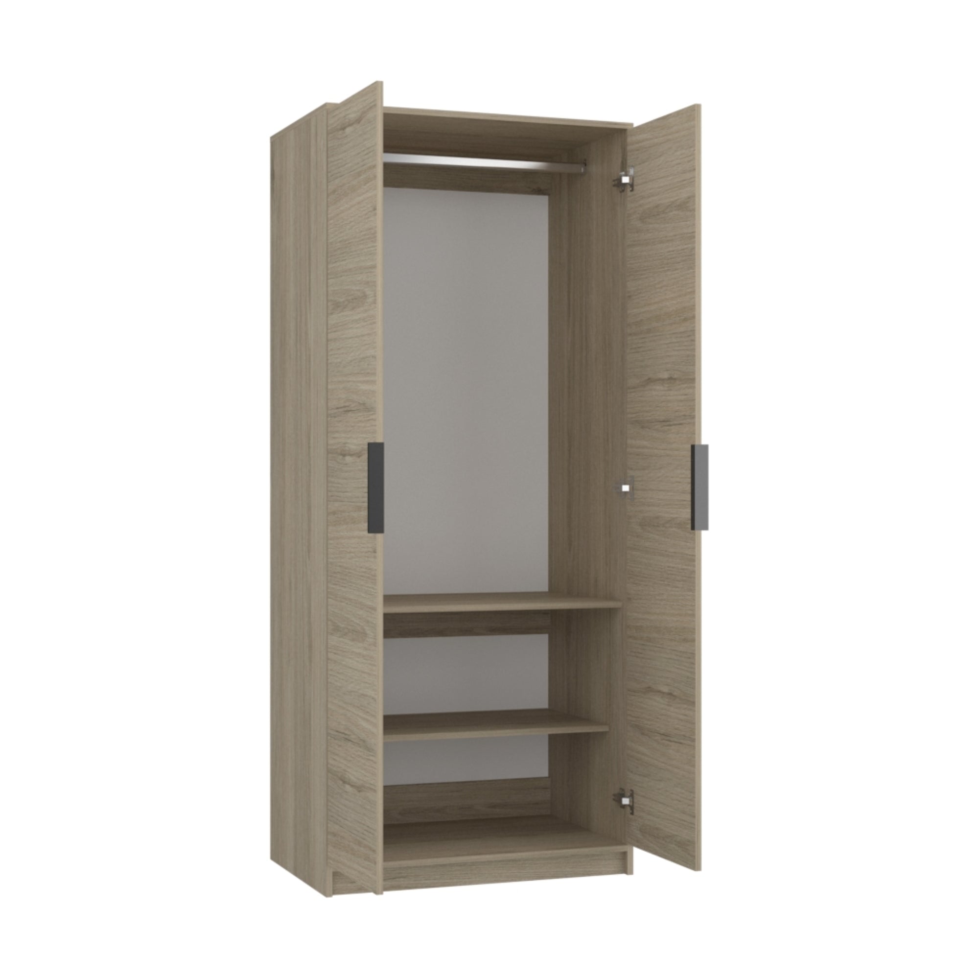 CLOSET KAIA 2 PUERTAS ROVERE Y BLANCO 189X80X52,3 CM - 1