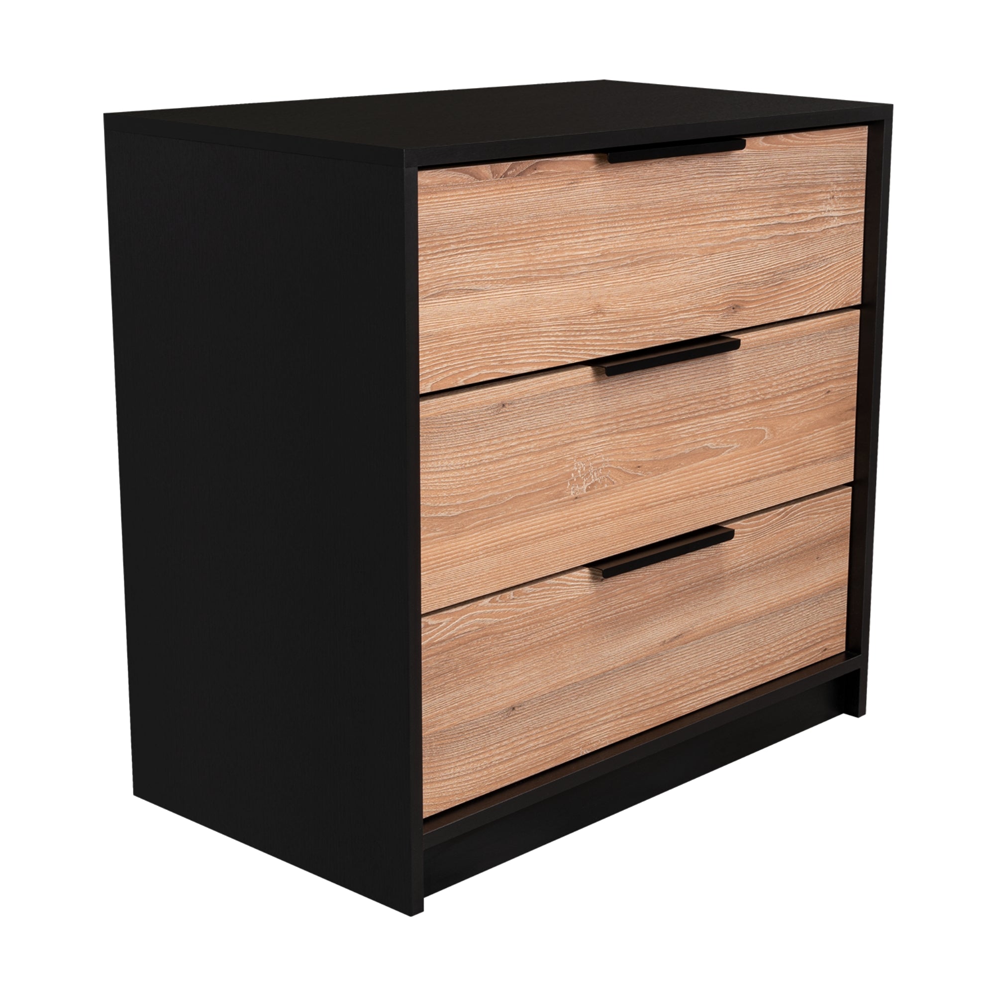 COMODA KAIA 3 CAJONES - WENGUE Y MIEL - 3
