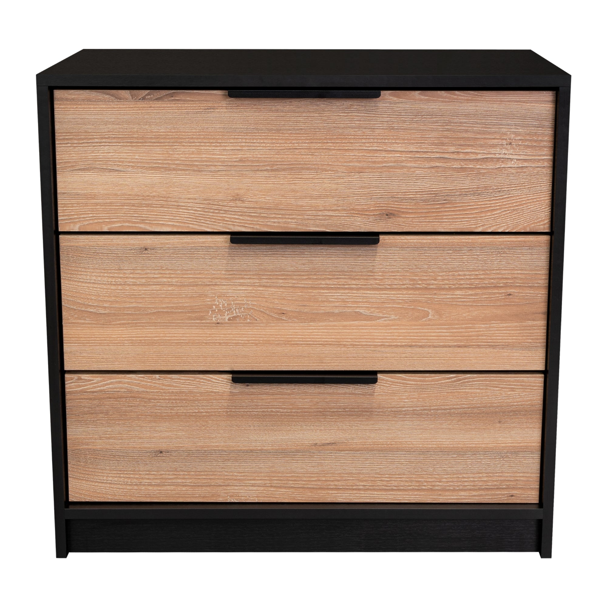 COMODA KAIA 3 CAJONES - WENGUE Y MIEL - 4