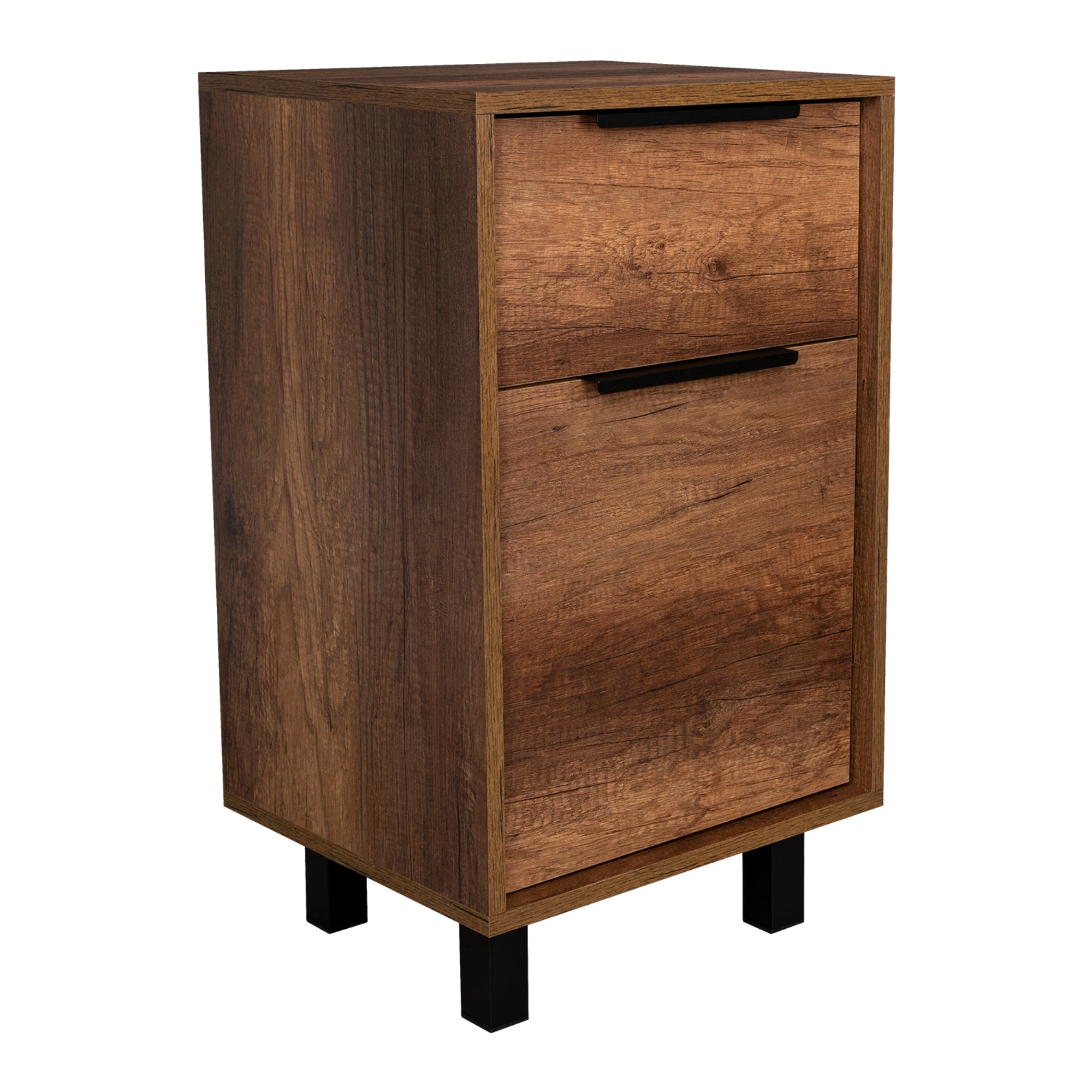VELADOR KAIA 1 CAJON 1 PUERTA CARAMELO Y WENGUE 70X41X36 CM - 3