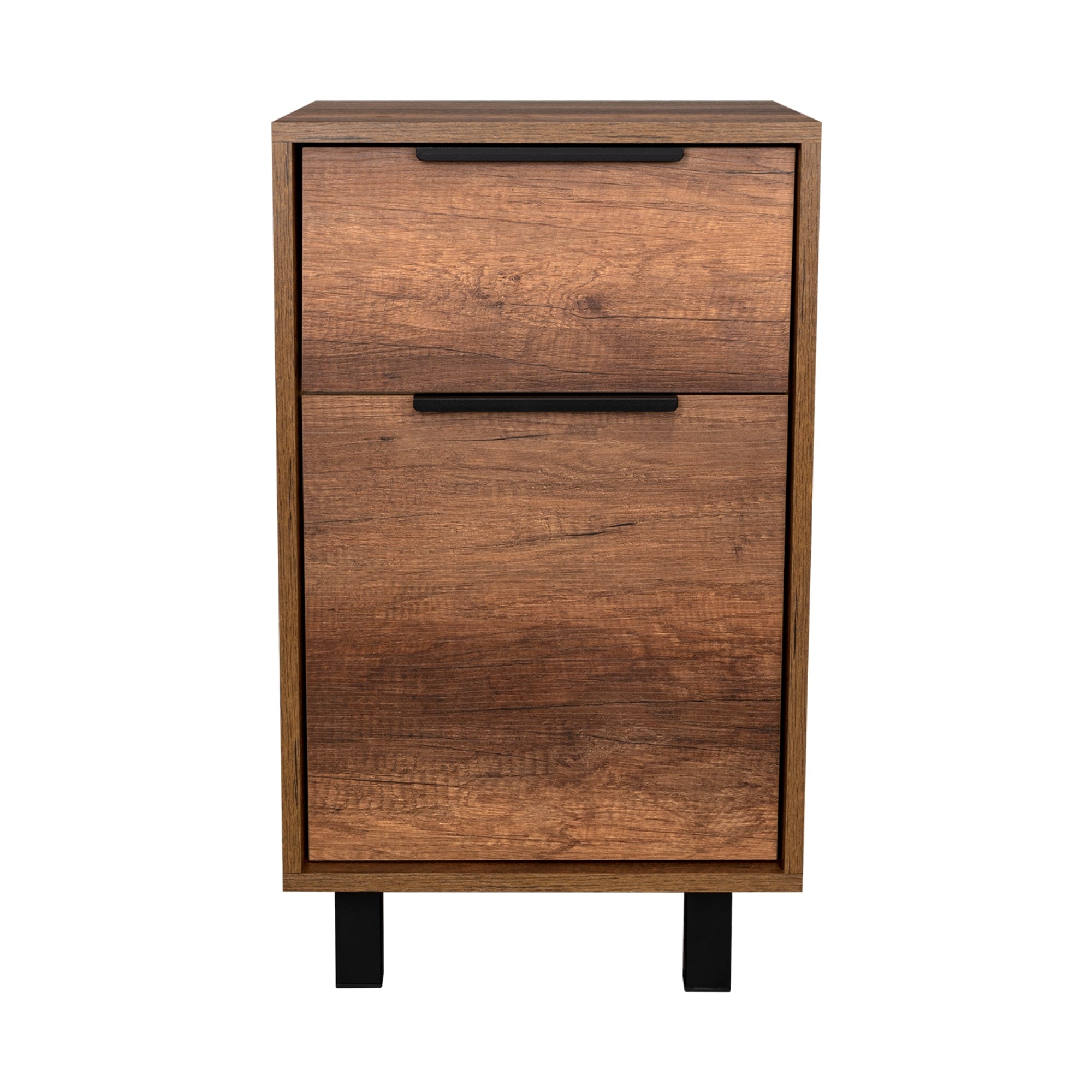 VELADOR KAIA 1 CAJON 1 PUERTA CARAMELO Y WENGUE 70X41X36 CM - 4