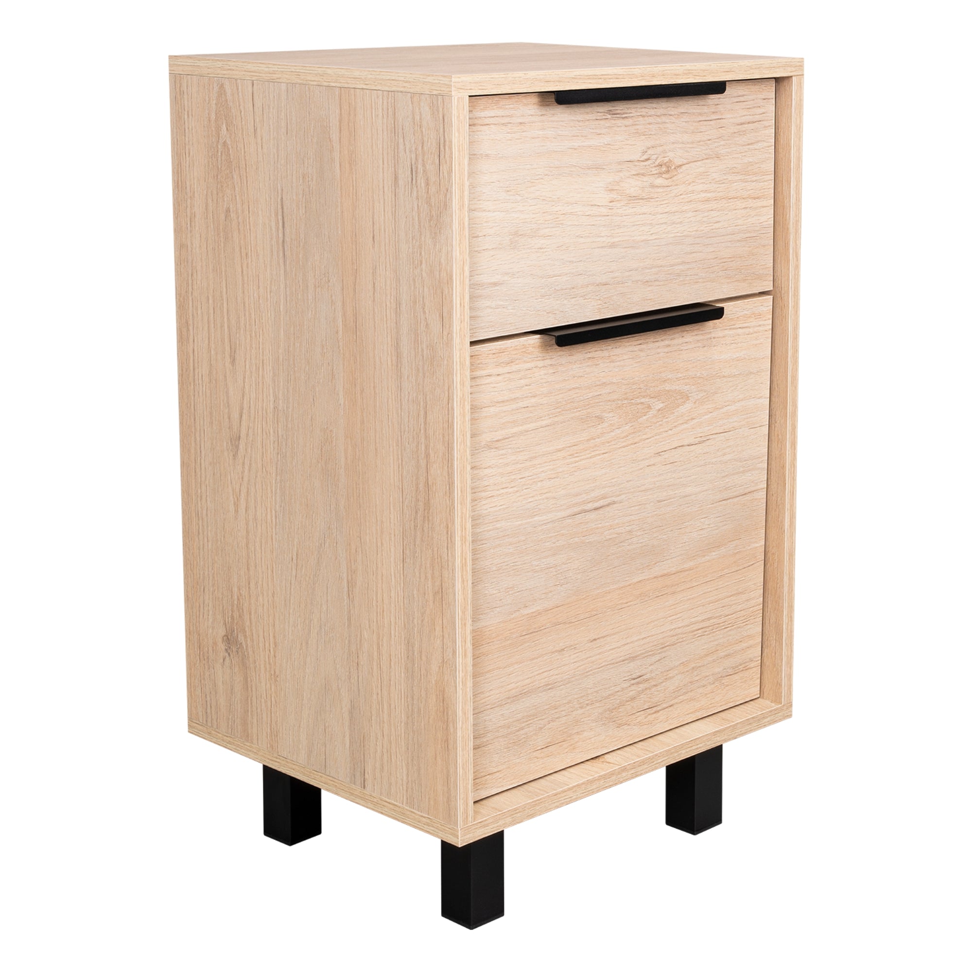 VELADOR KAIA 1 CAJON 1 PUERTA ROVERE Y BLANCO 70X41X36 CM - 3