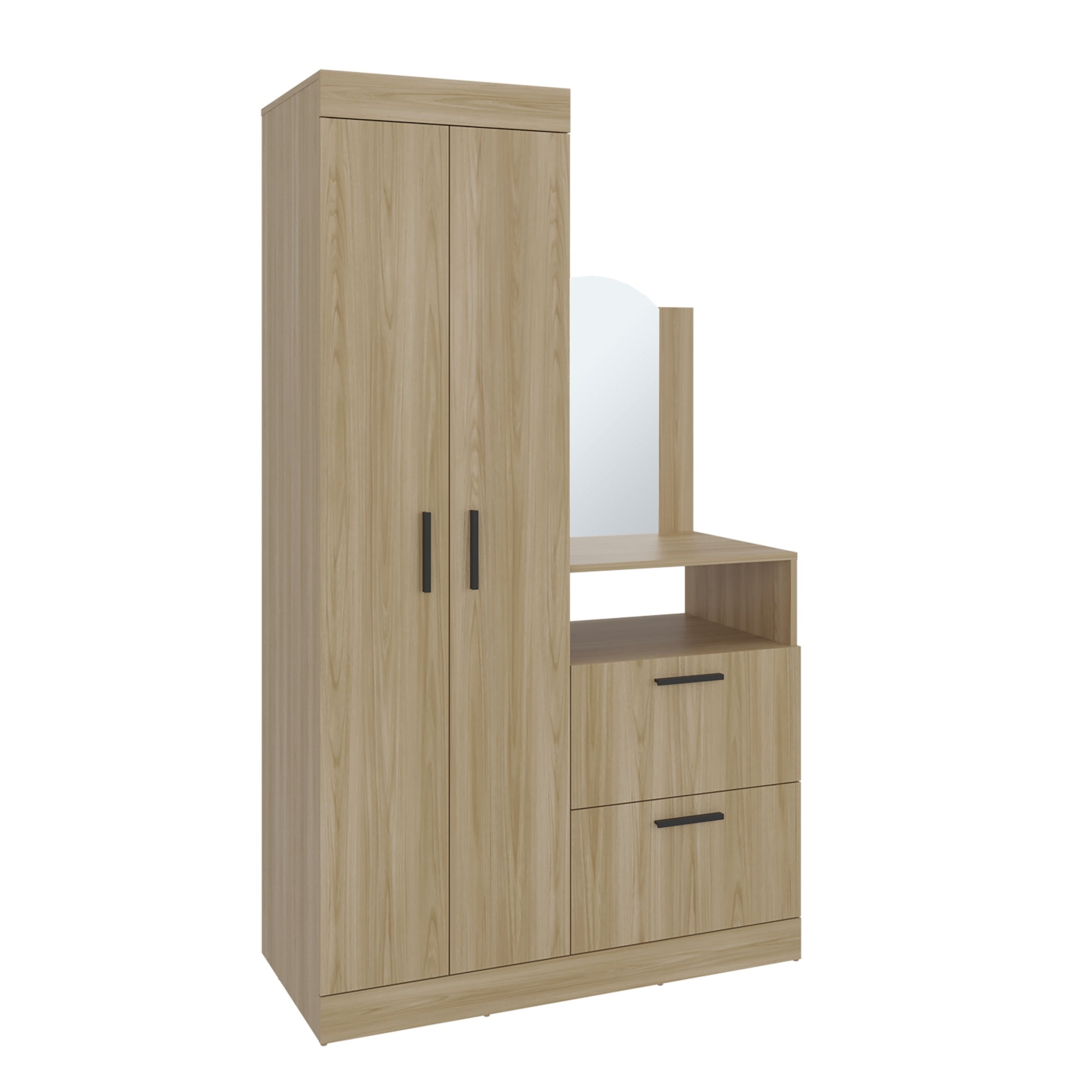 CLOSET COMODA PRAGA 3 PUERTAS 1 CAJON Y ESPEJO FRESNO - 3