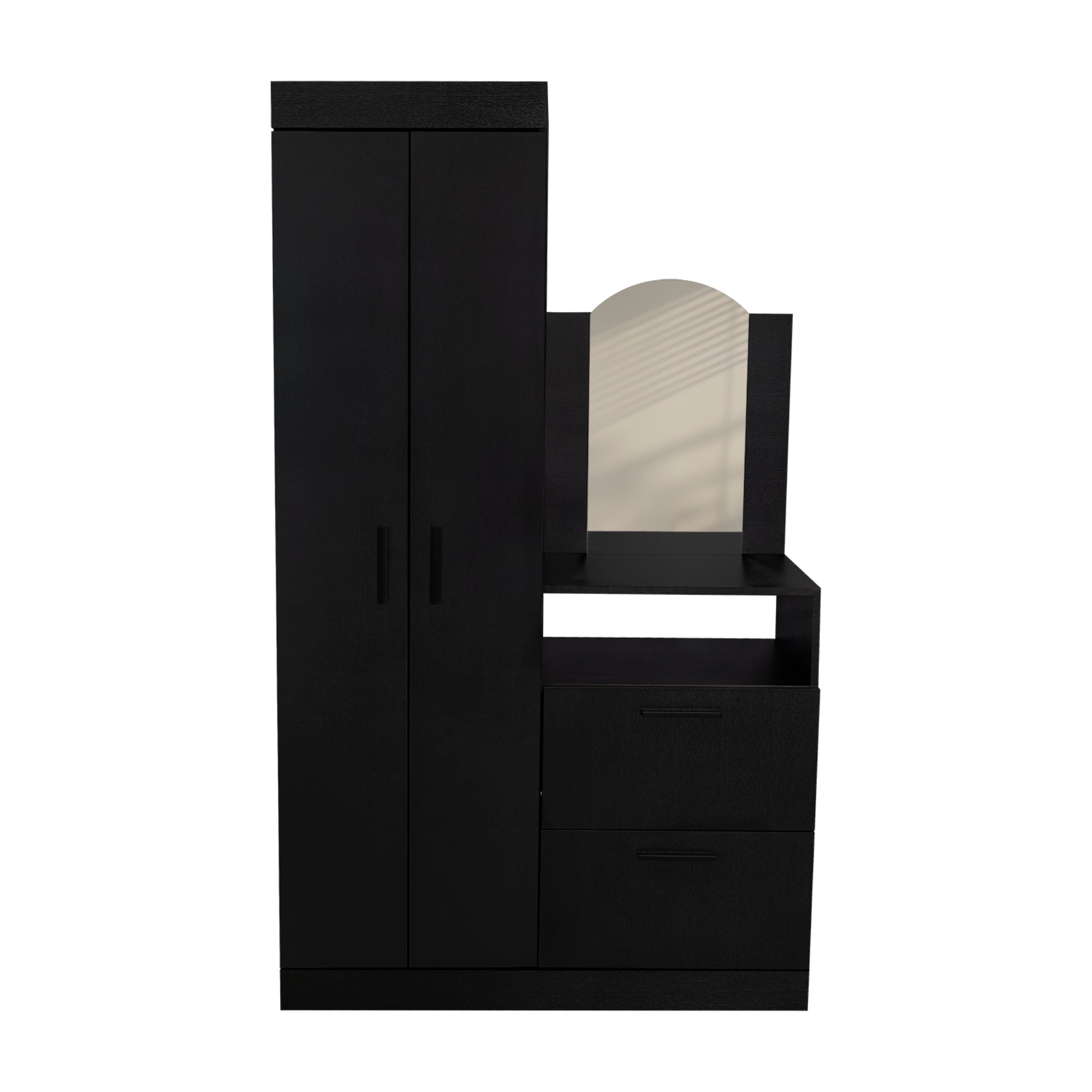 CLOSET COMODA PRAGA 3 PUERTAS 1 CAJON Y ESPEJO WENGUE - 6